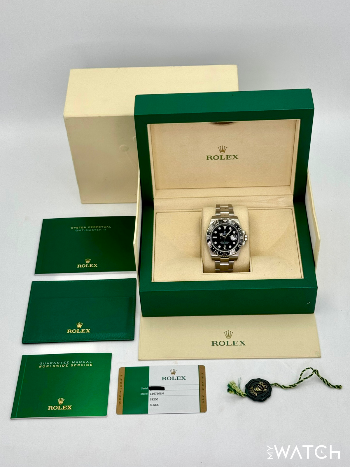 2018 Rolex GMT-Master II 40mm 116710LN Stainless Steel Black Dial