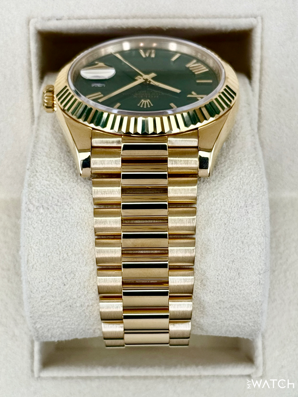 2022 Rolex Day-Date 40mm 228238 Presidential Green Dial