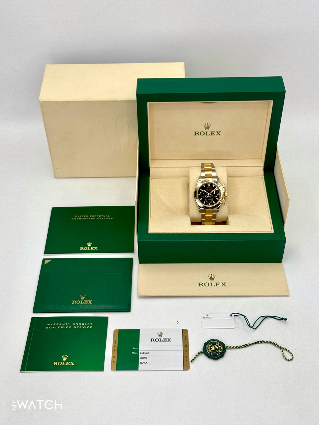 2017 Rolex Daytona 40mm 116503 Two-Tone Black Dial