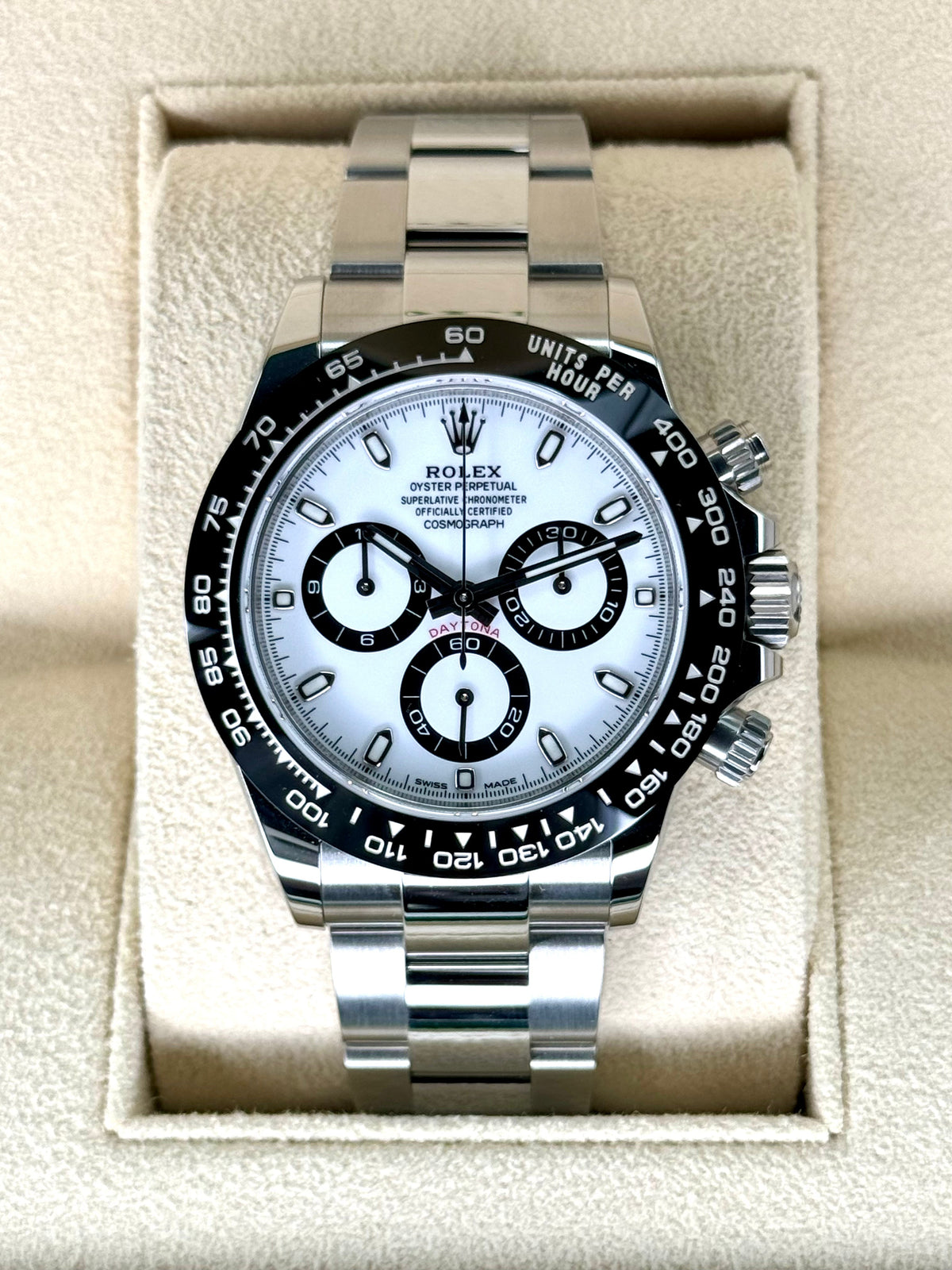 NEW 2022 Rolex Daytona 40mm 116500LN Stainless Steel Panda Dial