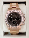 NEW 2026 Rolex Daytona 40mm 126505 Rose Gold Chocolate Dial - STICKERED