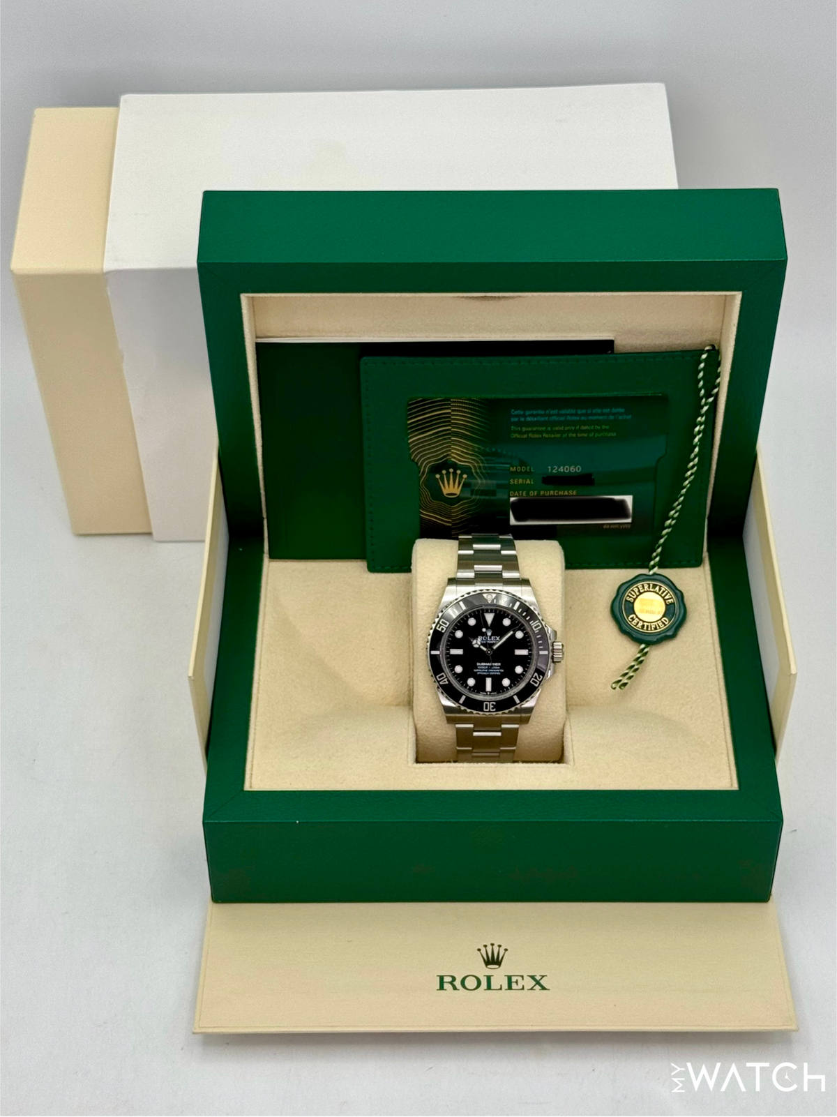 2025 Rolex Submariner 41mm 124060 Stainless Steel Black Dial