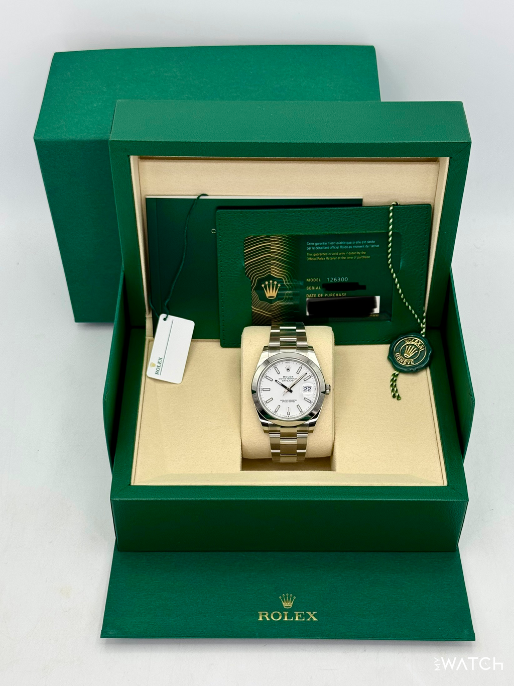 NEW 2026 Rolex Datejust 41mm 126300 Stainless Steel Oyster White Dial