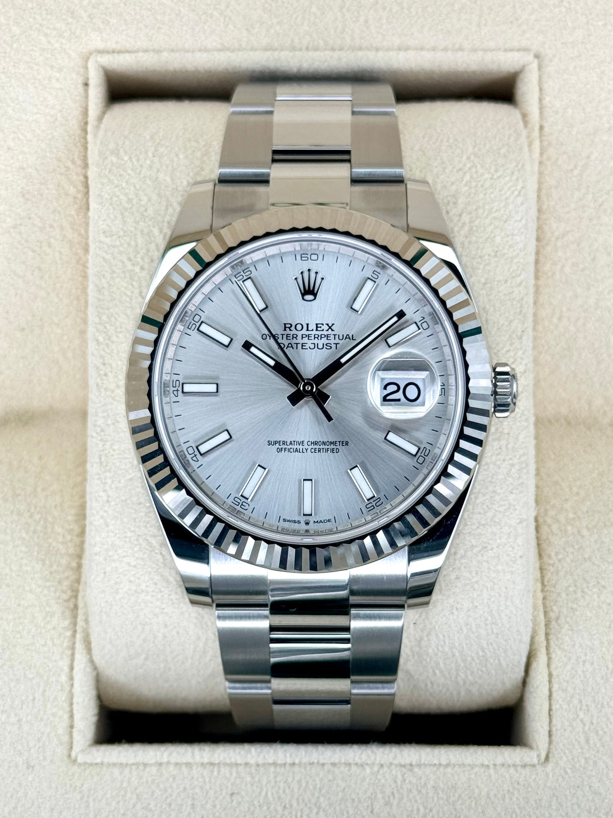 NEW 2025 Rolex Datejust 41mm 126334 Stainless Steel Oyster Silver Dial