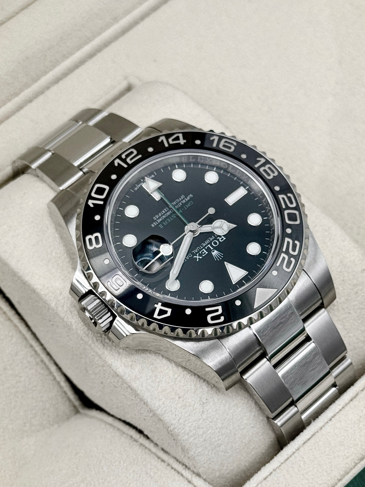 2018 Rolex GMT-Master II 40mm 116710LN Stainless Steel Black Dial