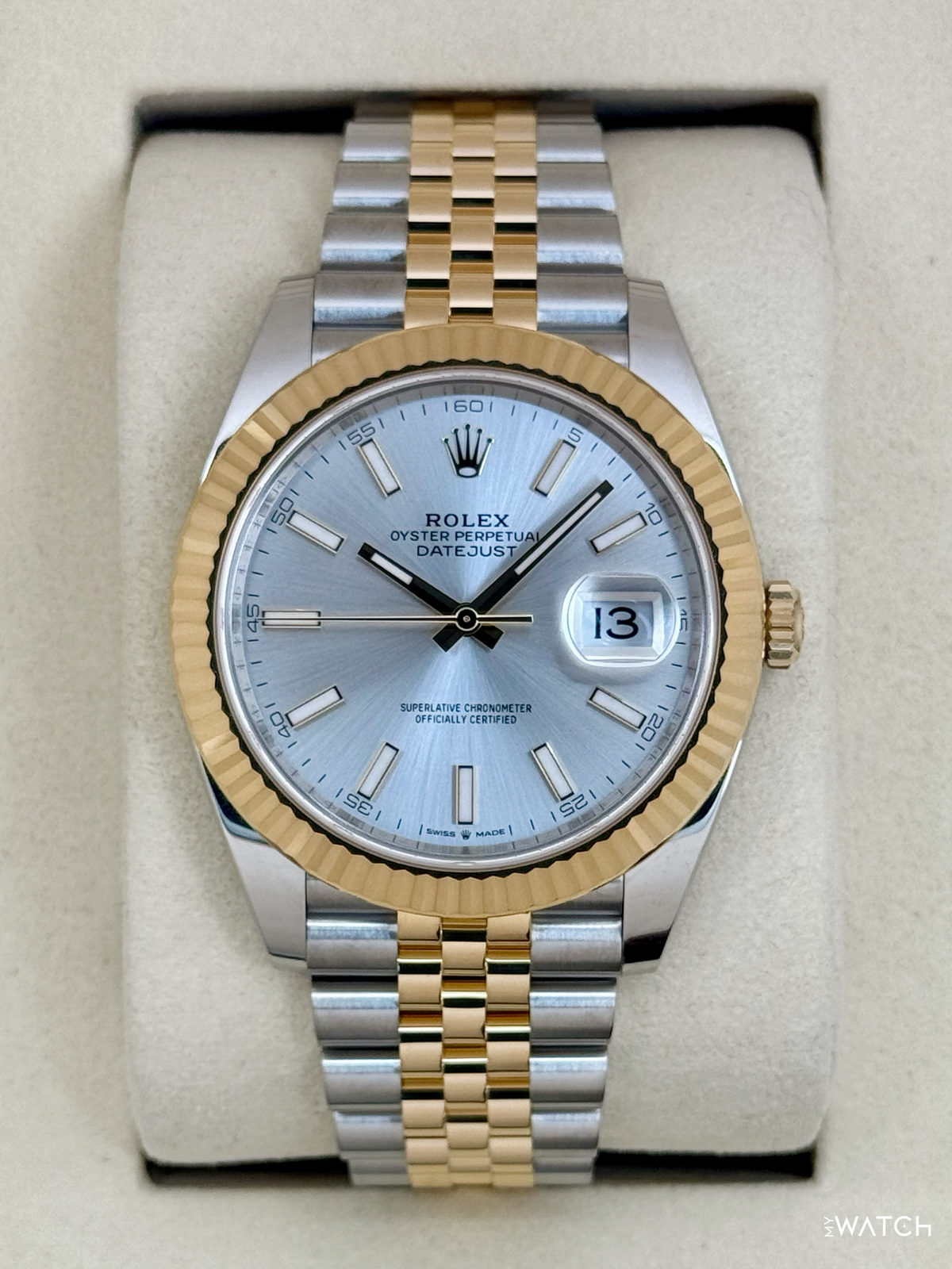 2025 Rolex Datejust 41mm 126333 Two-Tone Jubilee Silver Dial