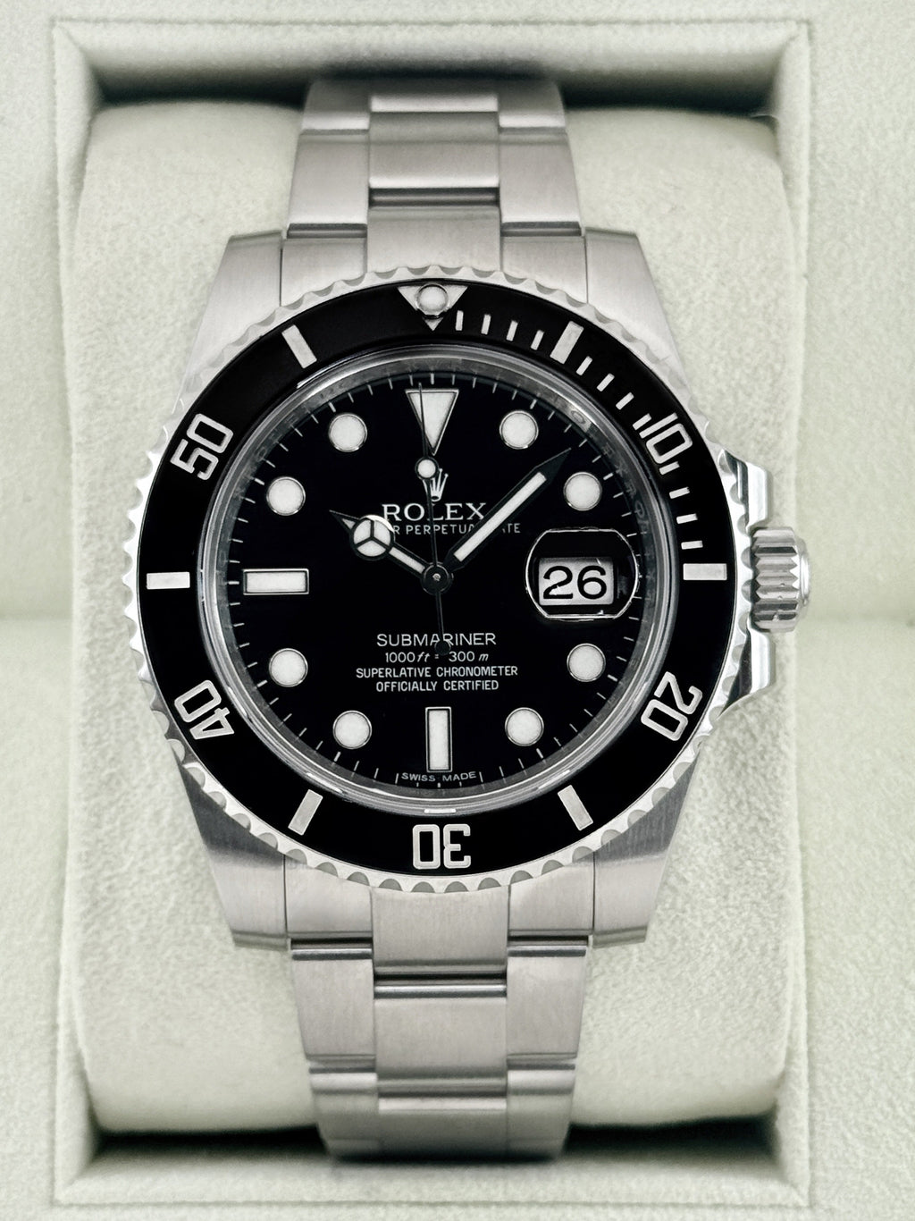 2013 Rolex Submariner 40mm 116610LN Stainless Steel Black Dial