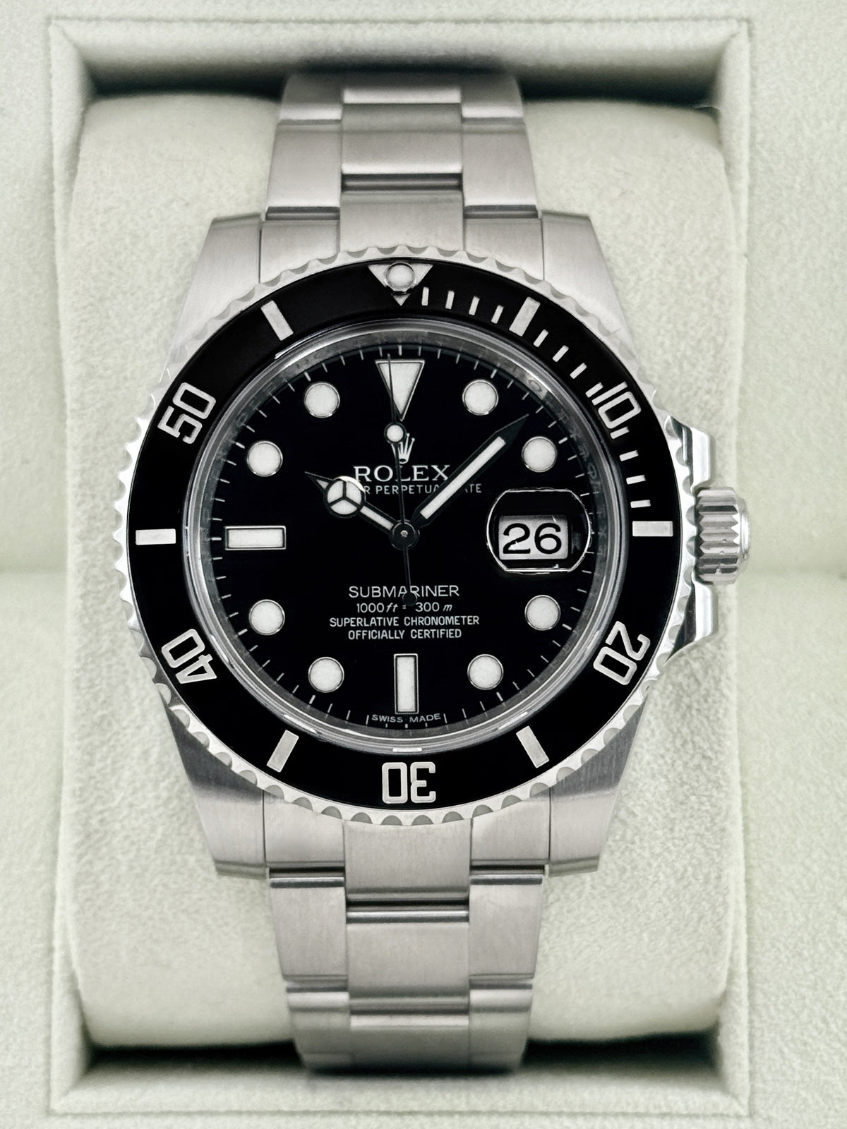 2013 Rolex Submariner 40mm 116610LN Stainless Steel Black Dial