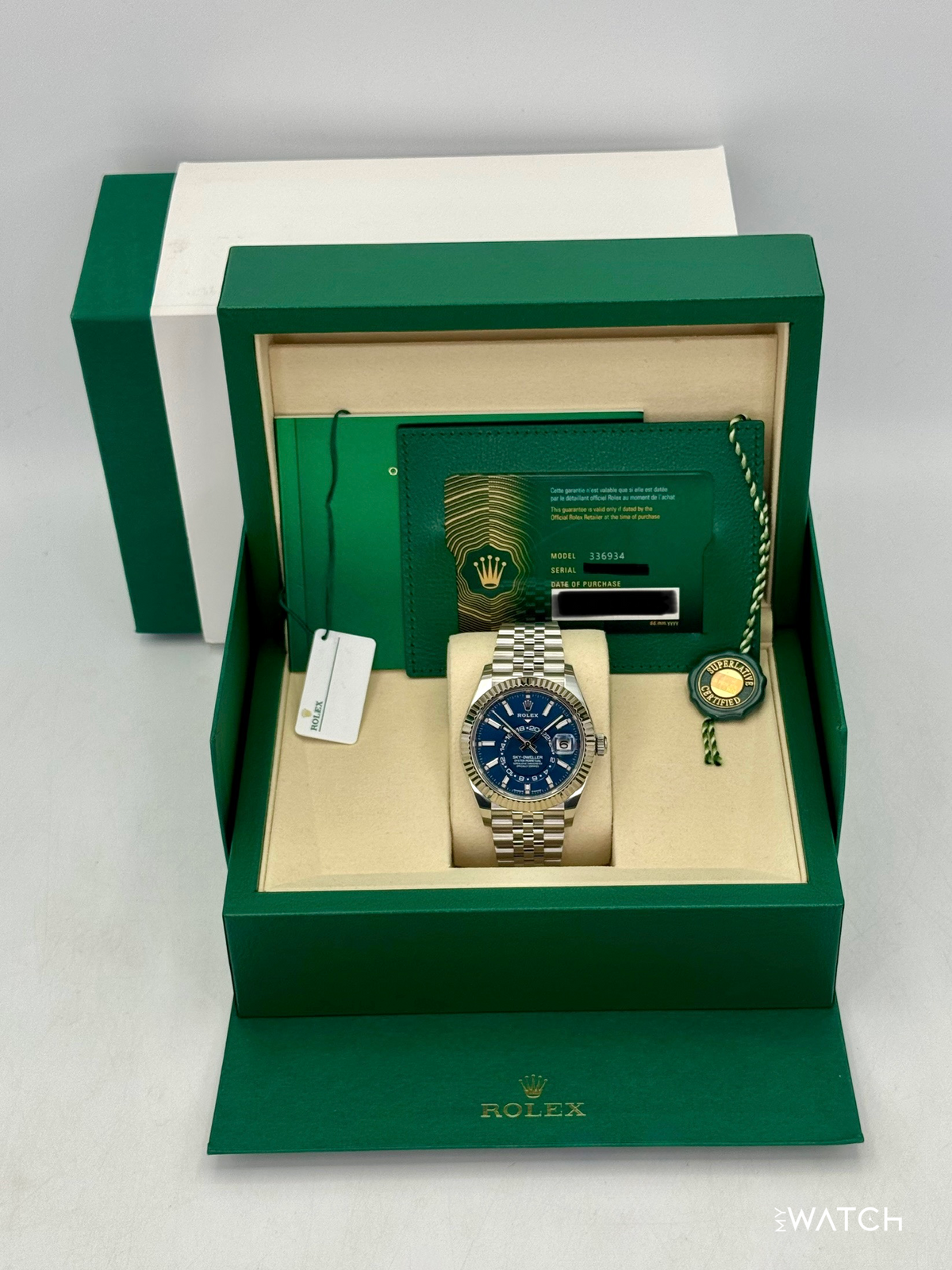 2025 Rolex Sky-Dweller 42mm 336934 Jubilee Blue Dial