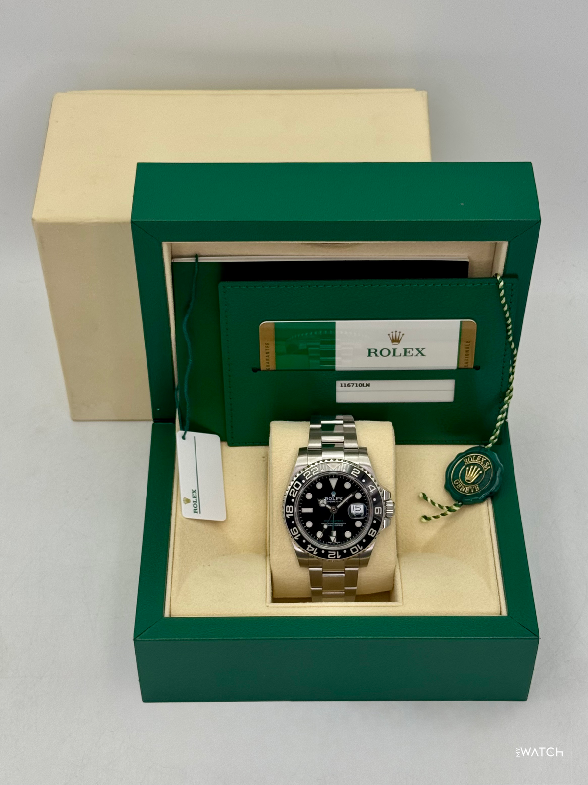 2018 Rolex GMT-Master II 40mm 116710LN Stainless Steel Black Dial