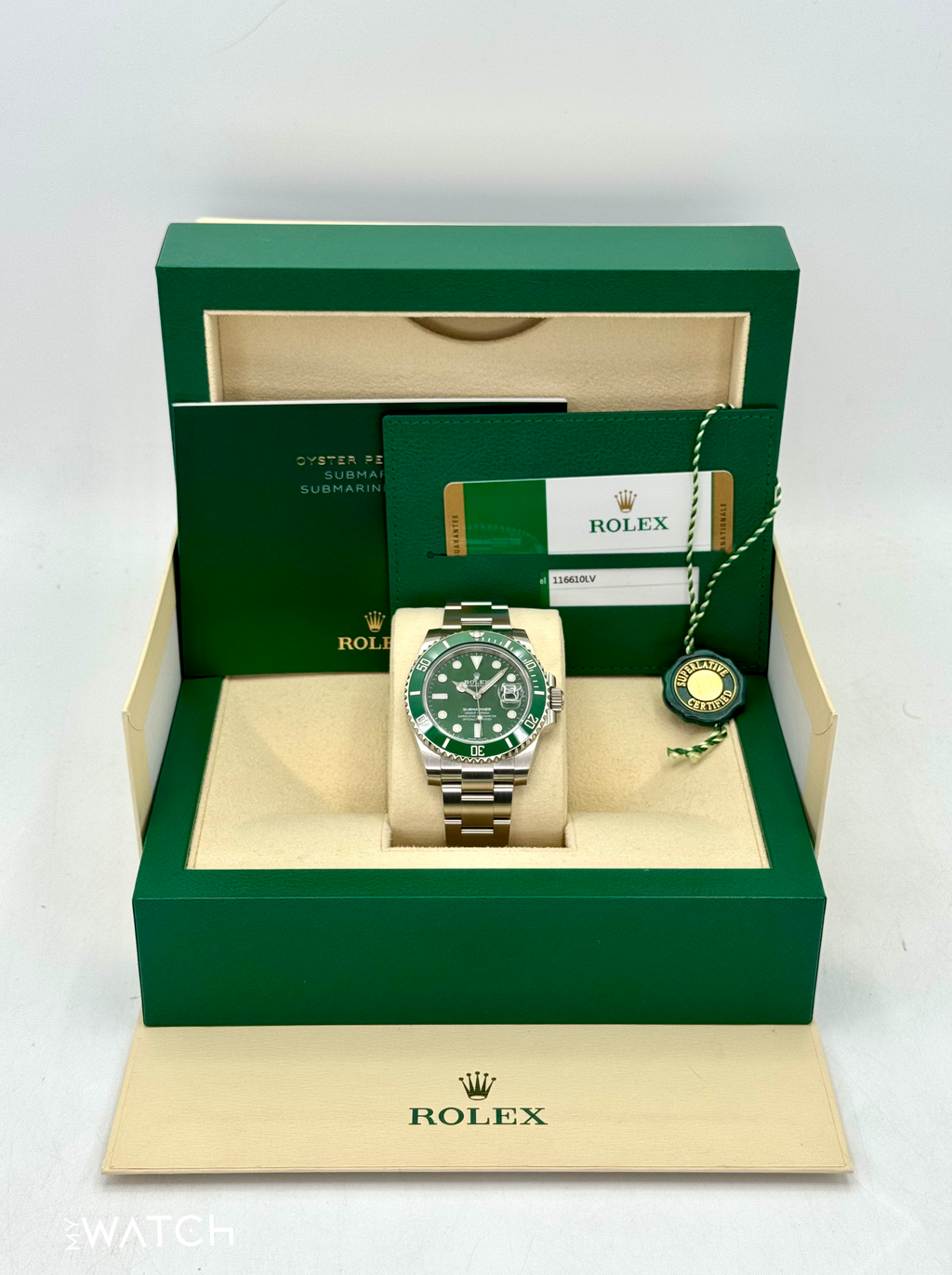 2019 Rolex Submariner “Hulk” 40mm 116610LV Green Dial