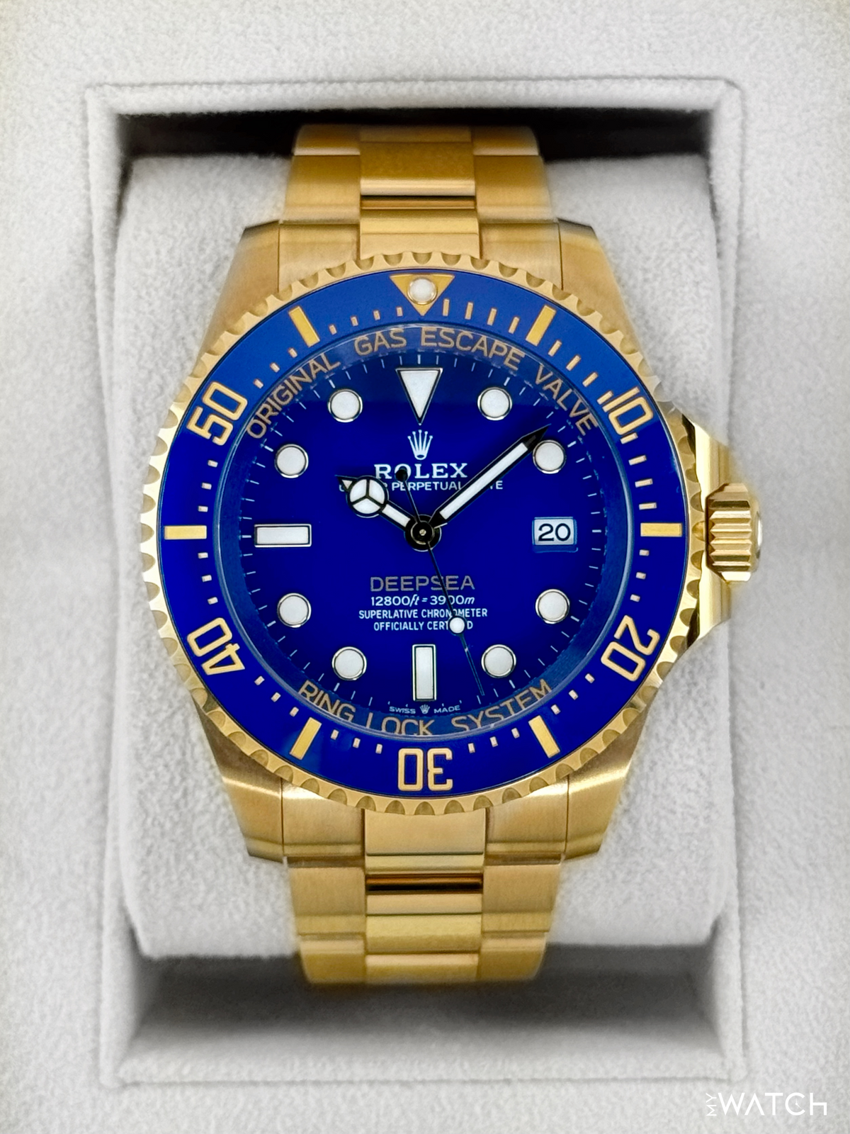 2025 Rolex Deepsea 44mm 136668LB Yellow Gold Blue Dial