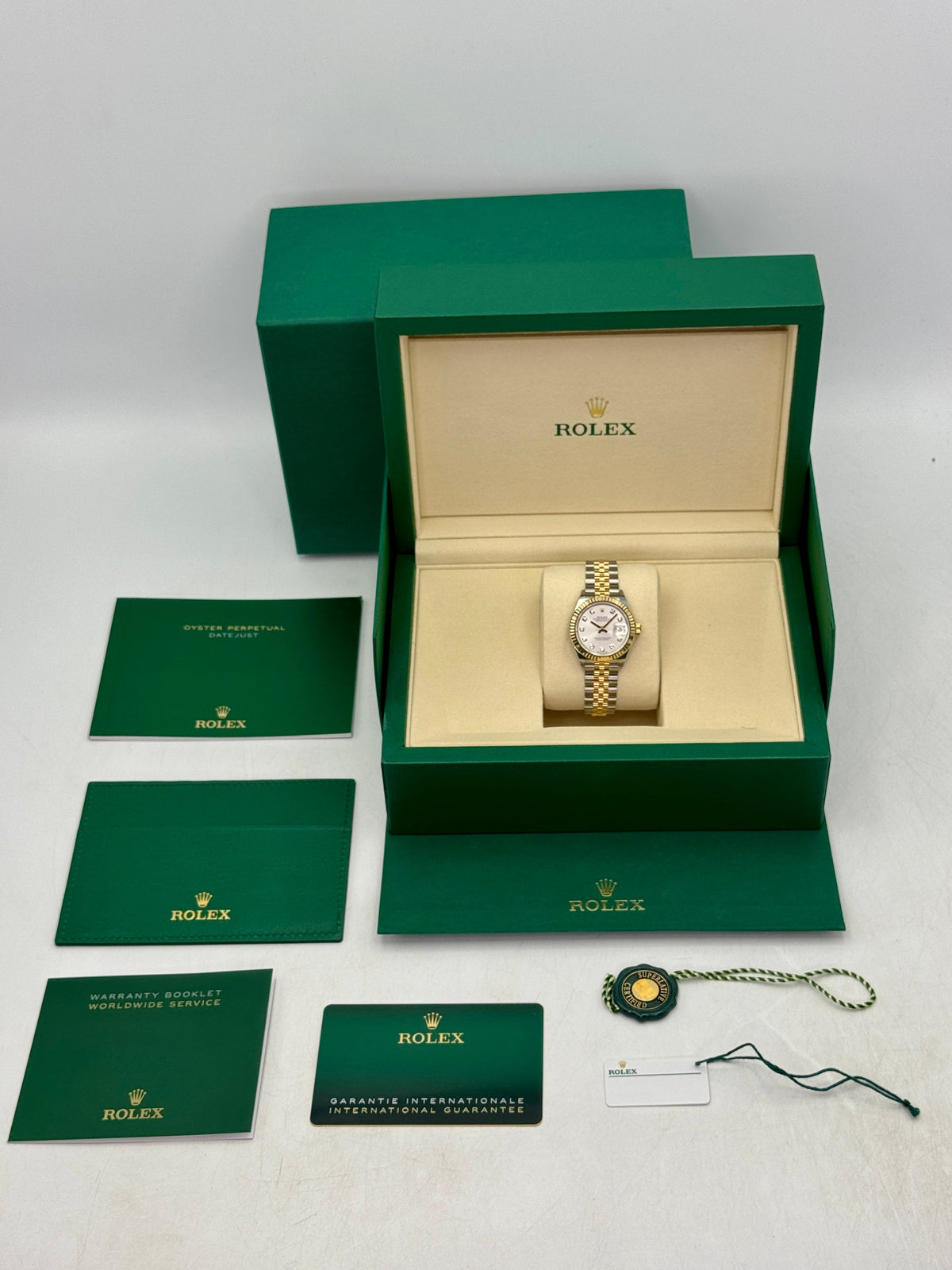 NEW 2026 Rolex Lady Datejust 28mm 279173 Two-Tone Jubilee Silver Diamond Dial