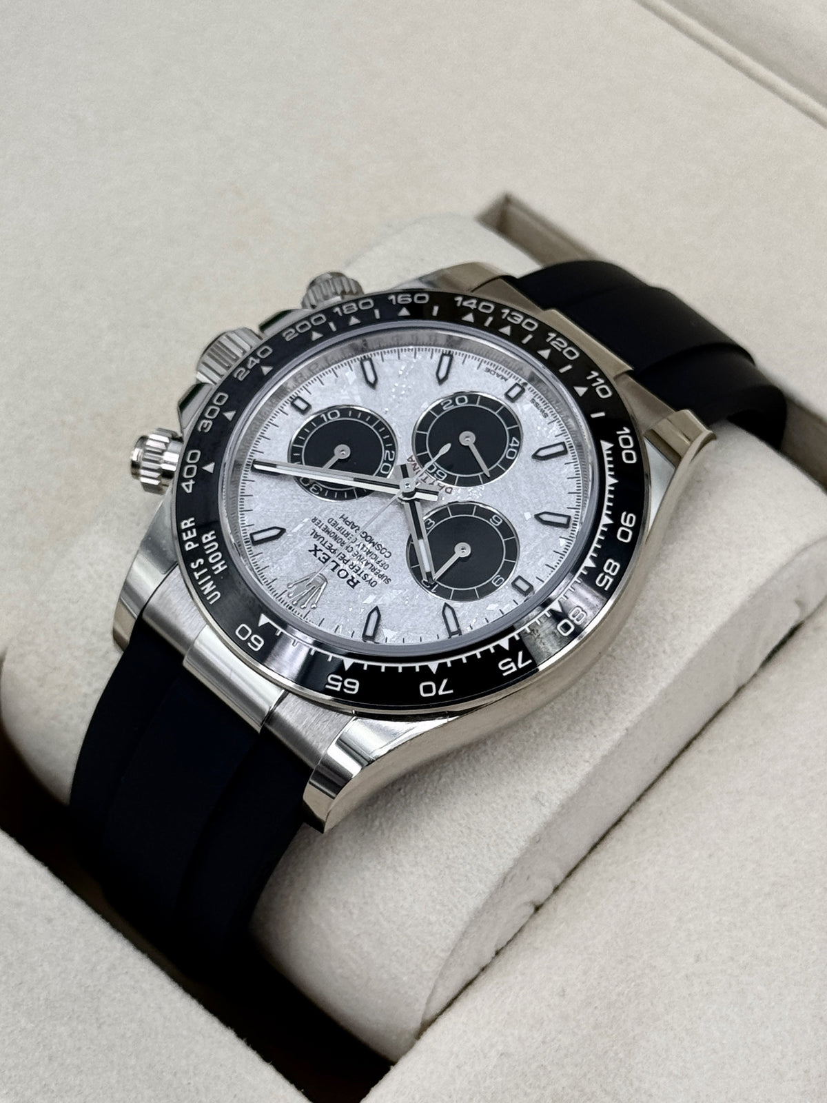 NEW 2026 Rolex Daytona 40mm 126519LN White Gold Oysterflex Meteorite Dial