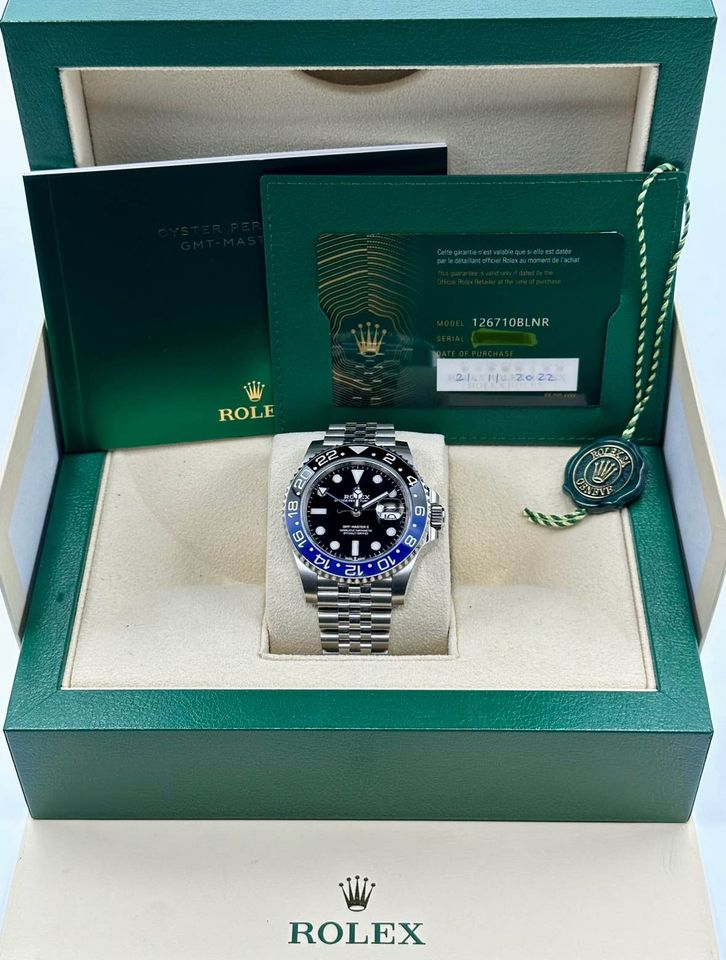 NEW 2022 Rolex GMT-Master II “Batgirl” 40mm 126710BLNR Jubilee Black Dial
