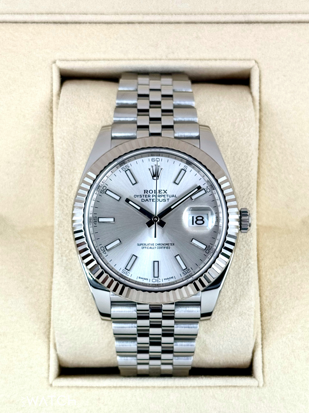 2017 Rolex Datejust 41mm 126334 Stainless Steel Jubilee Silver Dial