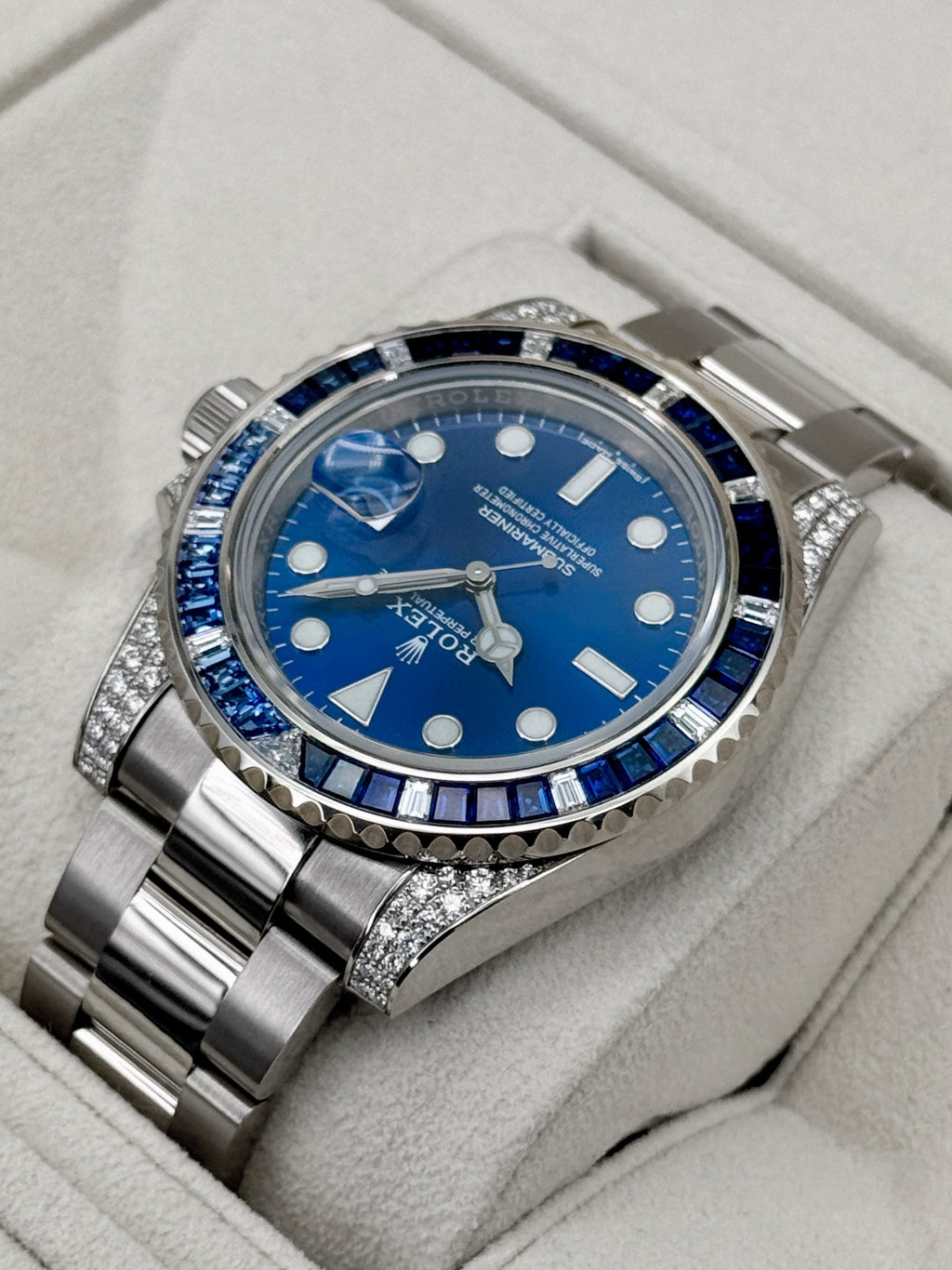 2020 Rolex Submariner 40mm 116659SABR White Gold Blue Dial