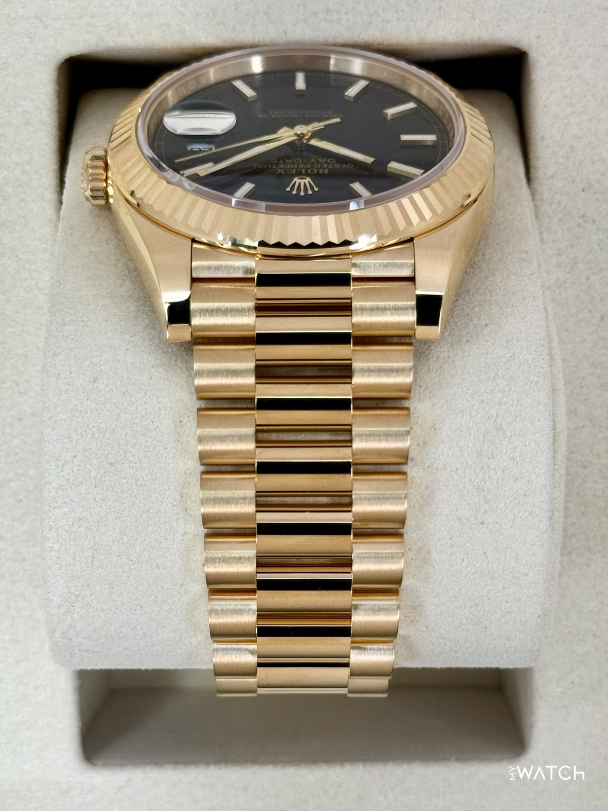NEW 2026 Rolex Day-Date 40mm 228238 Yellow Gold Black Dial