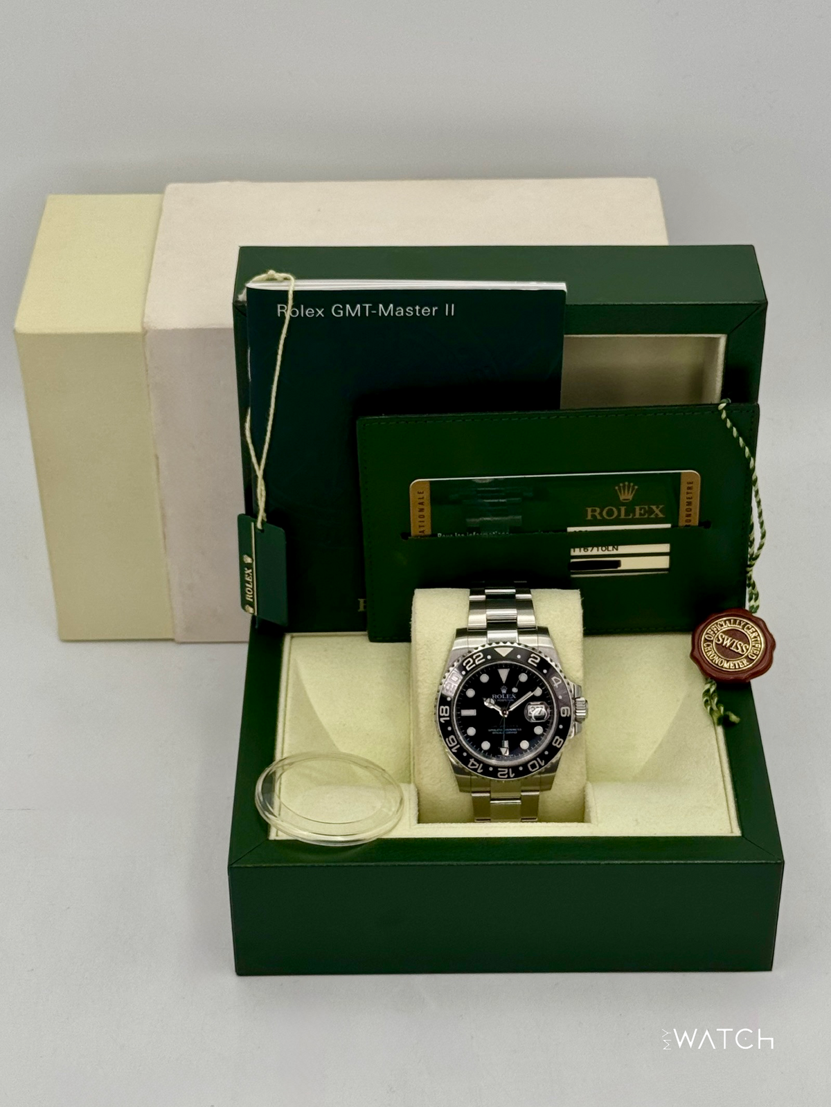 2014 Rolex GMT-Master II 40mm 116710LN Stainless Steel Black Dial