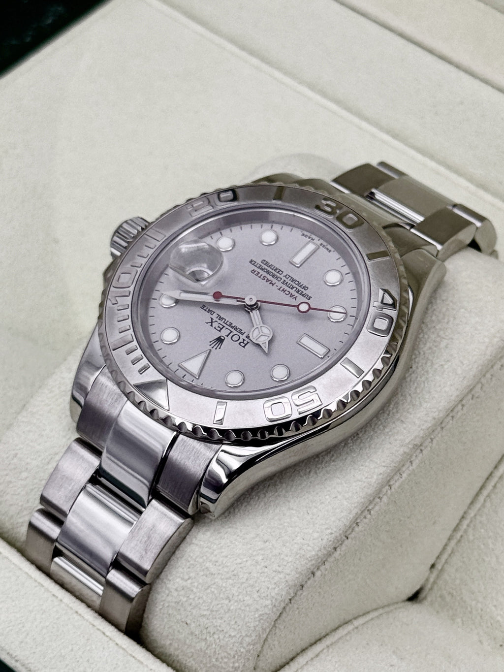 2005 Rolex Yacht-Master 40mm 16622 Platinum Bezel and Dial (Collectors Set)
