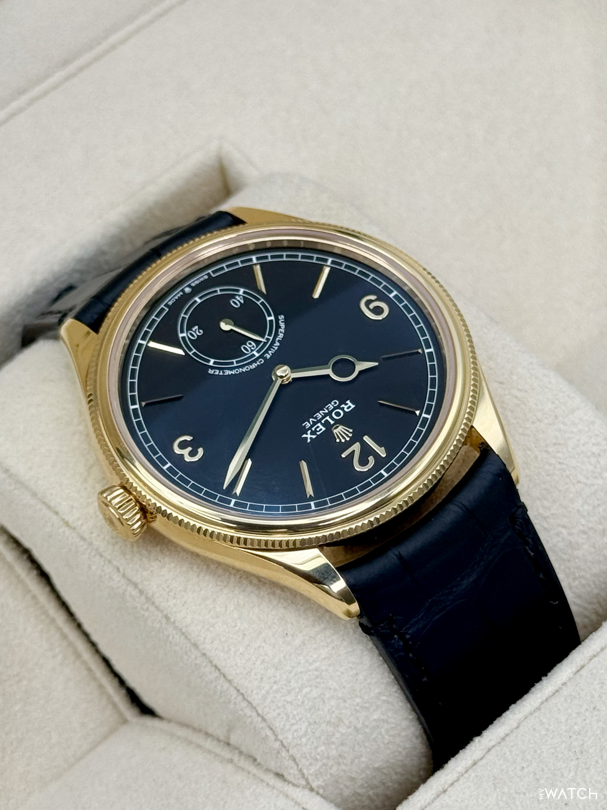2024 Rolex 1908 39mm 52508 Yellow Gold Black Dial