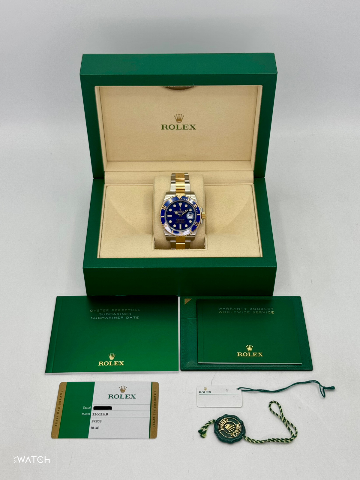 2020 Rolex Submariner "Bluesy" 40mm 116613LB Two-Tone Blue Dial