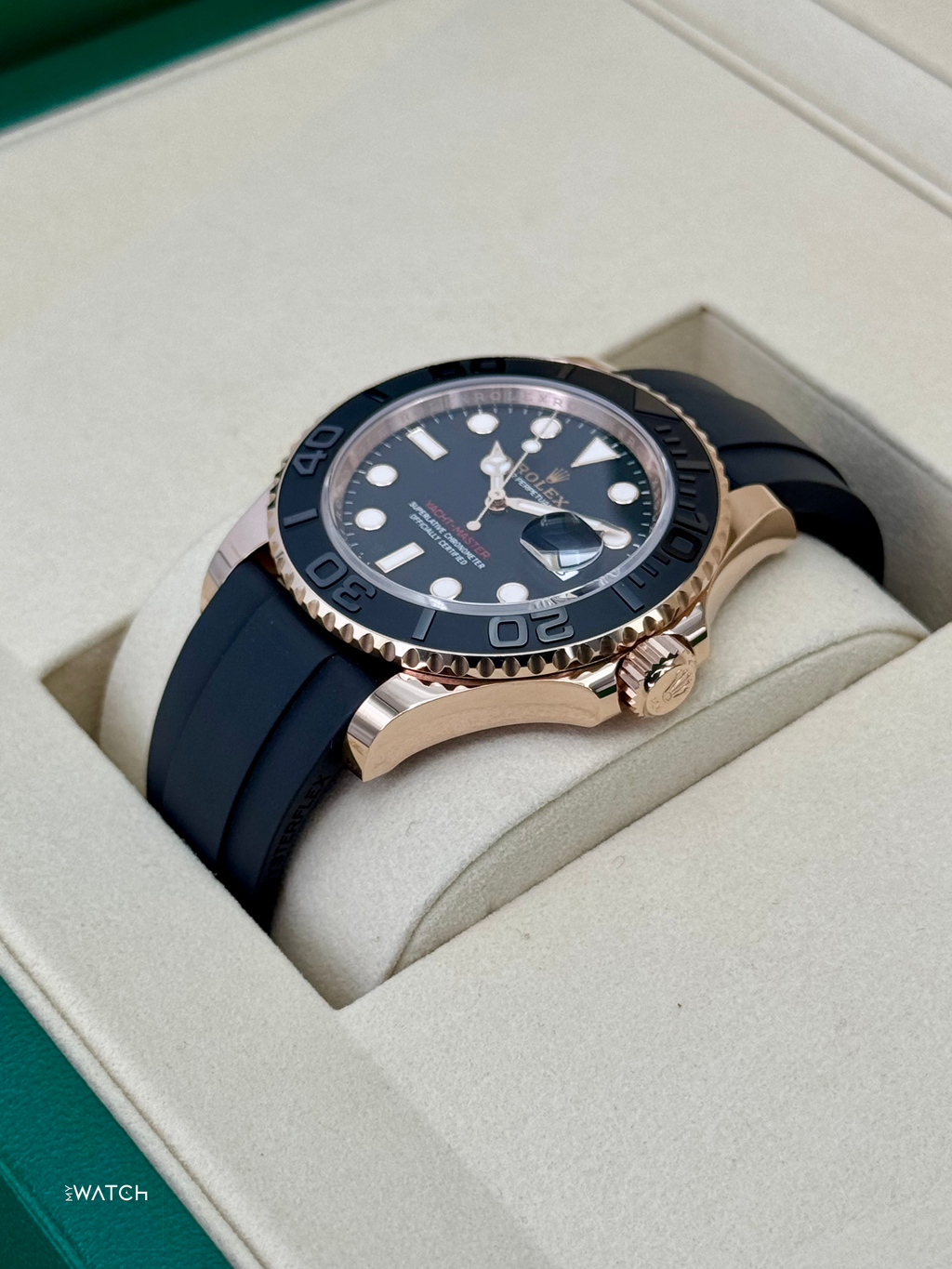 NEW 2026 Rolex Yacht-Master 40mm 126655 Rose Gold Oysterflex Black Dial
