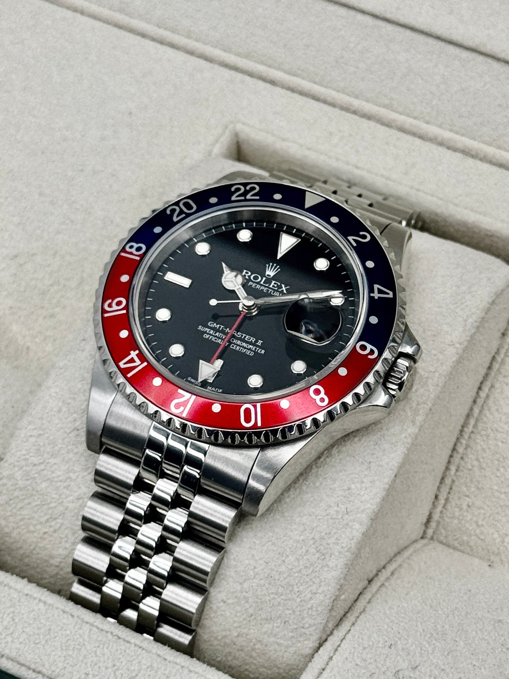 2004 Rolex GMT-Master II "Pepsi/Coke/Black" 40mm 16710LN Jubilee (CPO)