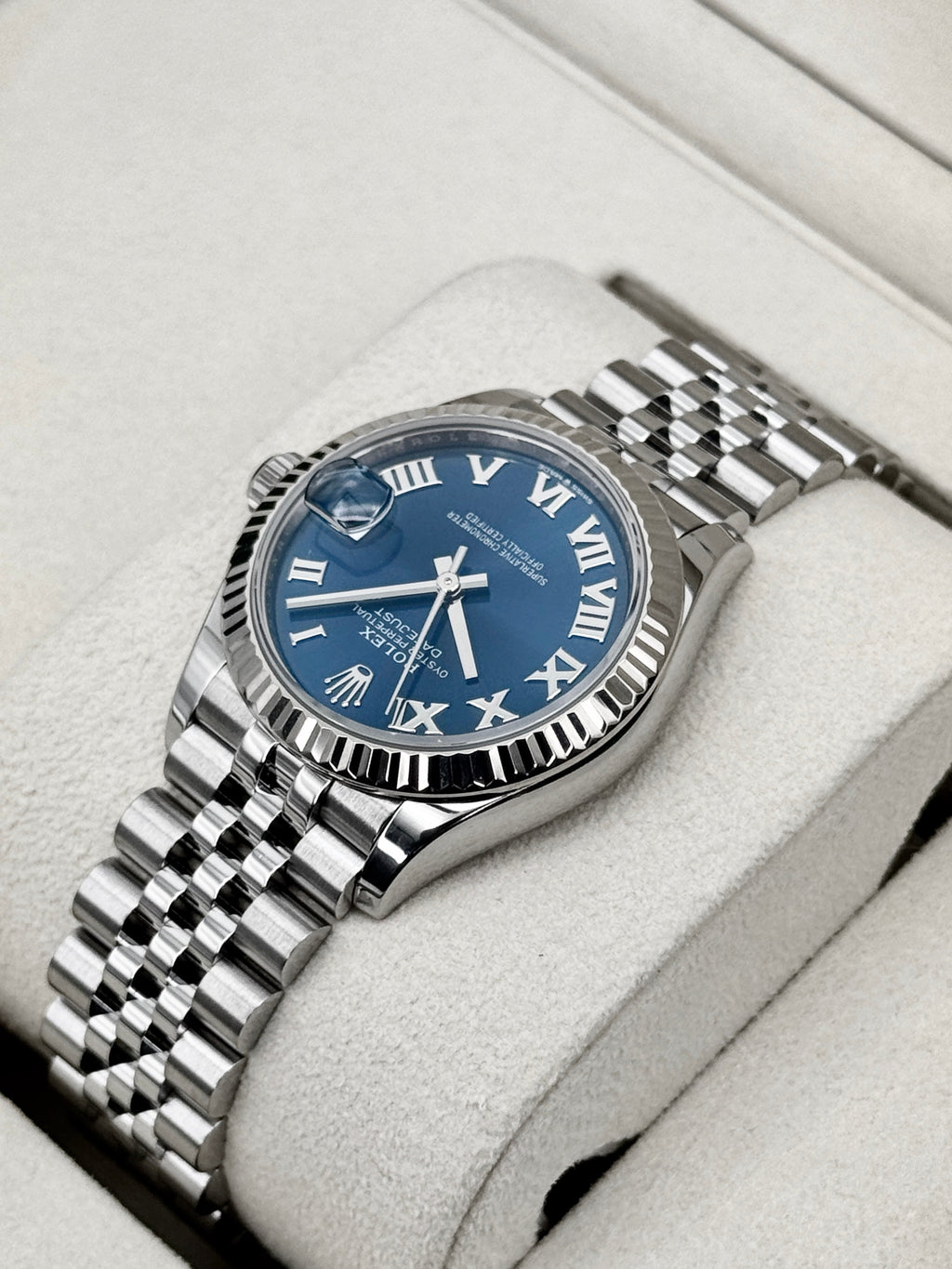 2025 Rolex Datejust 31mm 278274 Stainless Steel Jubilee Blue Dial