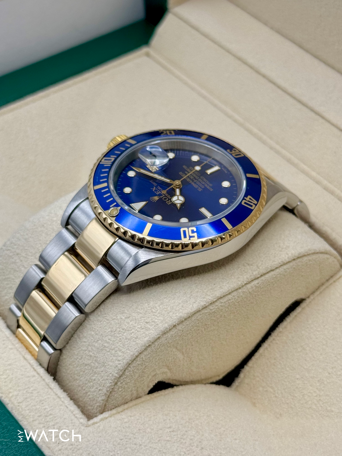 2004 Rolex Submariner "Bluesy" 40mm 16613 Two-Tone Blue Dial