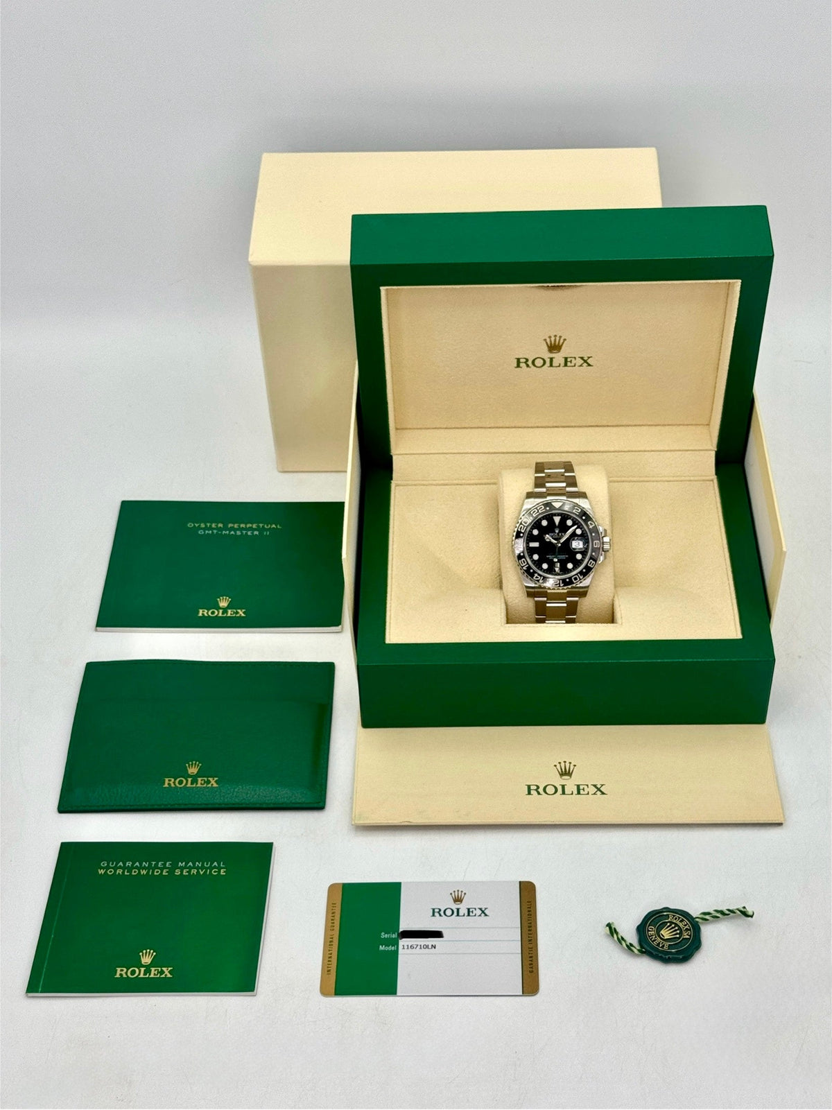 2018 Rolex GMT-Master II 40mm 116710LN Stainless Steel Black Dial