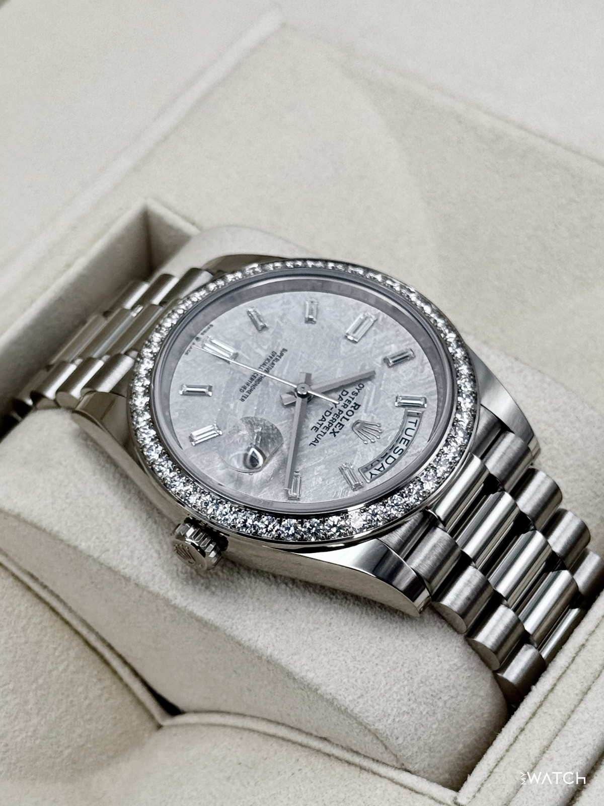 2019 Rolex Day-Date 40mm 228349RBR Presidential Meteorite Diamond Dial