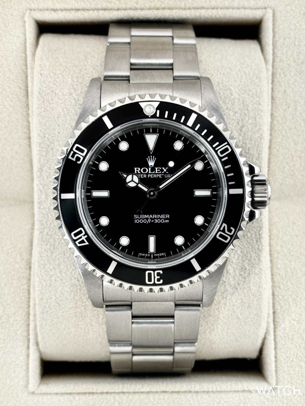 2004 Rolex Submariner 40mm 14060M Stainless Steel Two-Liner Black Dial