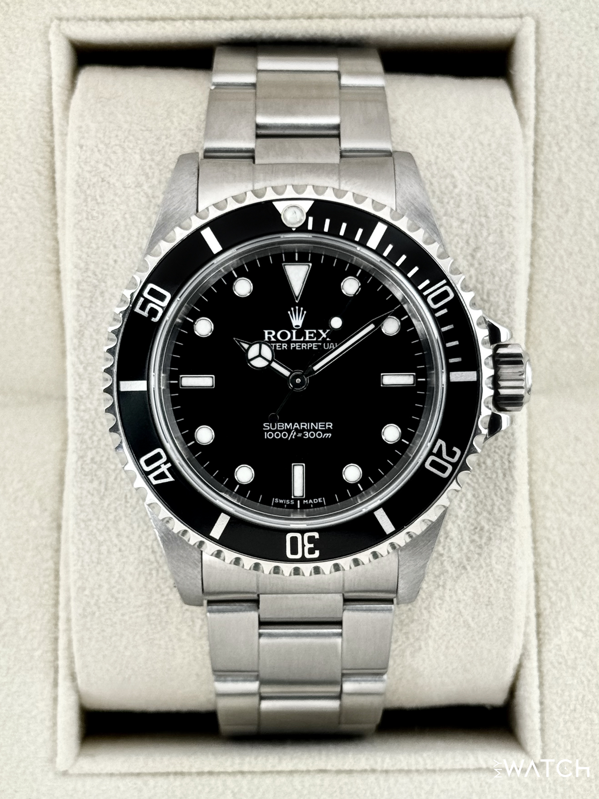 2004 Rolex Submariner 40mm 14060M Stainless Steel Two-Liner Black Dial