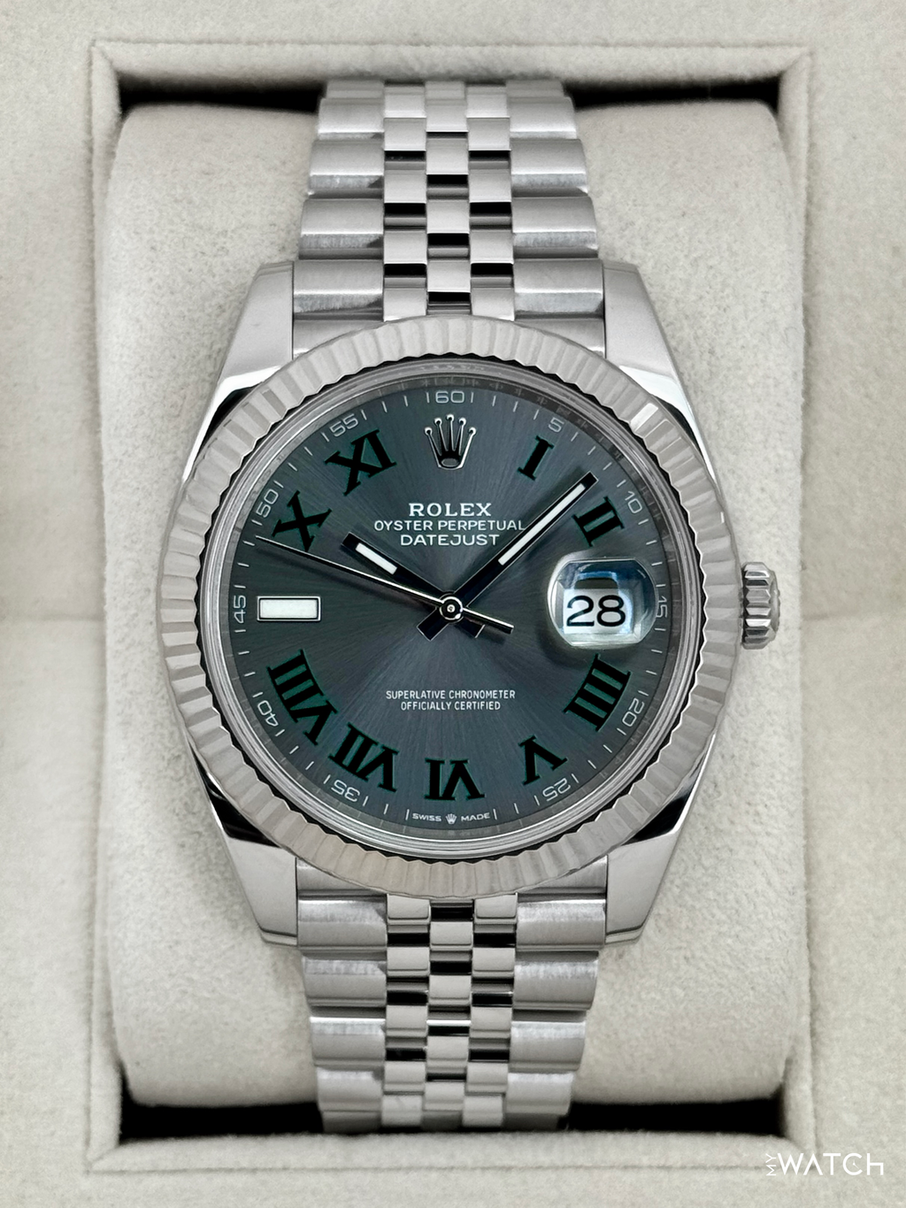 2024 Rolex Datejust 41mm 126334 Jubilee Wimbledon Dial