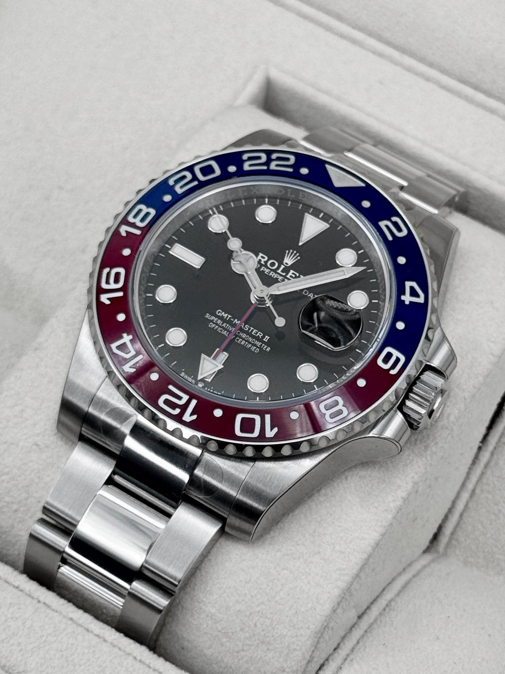 NEW OLD STOCK 2021 Rolex GMT-Master II "Pepsi" 40mm 126710BLRO Oyster (STICKERED)