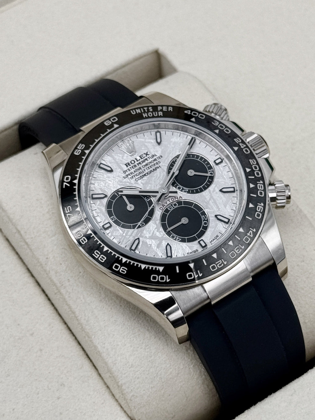 NEW 2026 Rolex Daytona 40mm 126519LN White Gold Oysterflex Meteorite Dial
