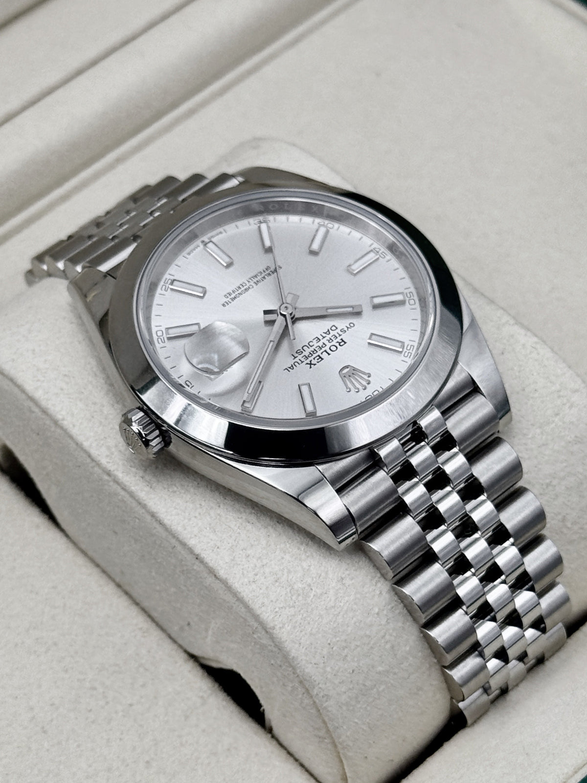 2026 Rolex Datejust 41mm 126300 Stainless Steel Jubilee Silver Dial
