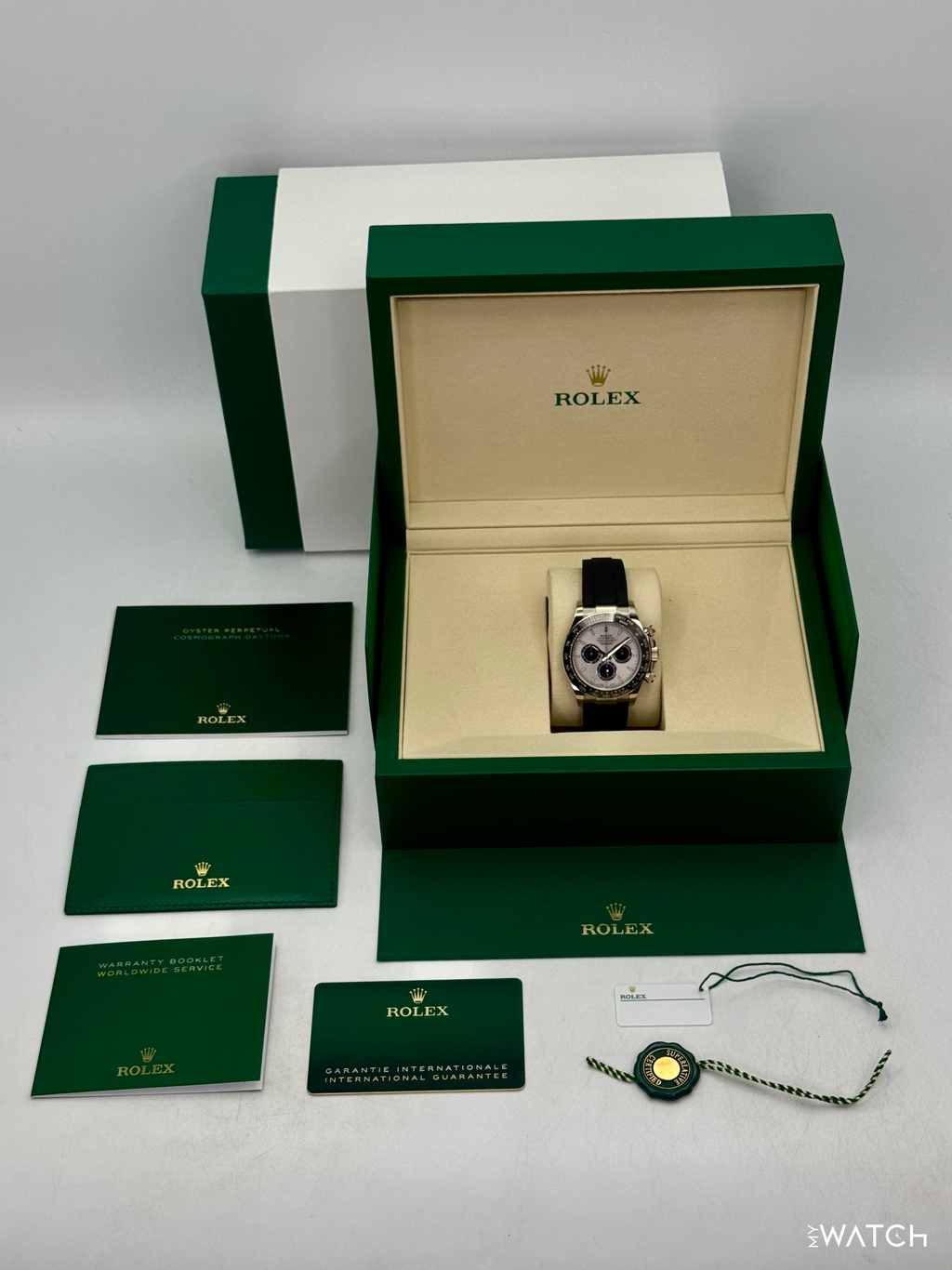 2026 Rolex Daytona 40mm 126519LN White Gold Oysterflex Silver Ghost Dial