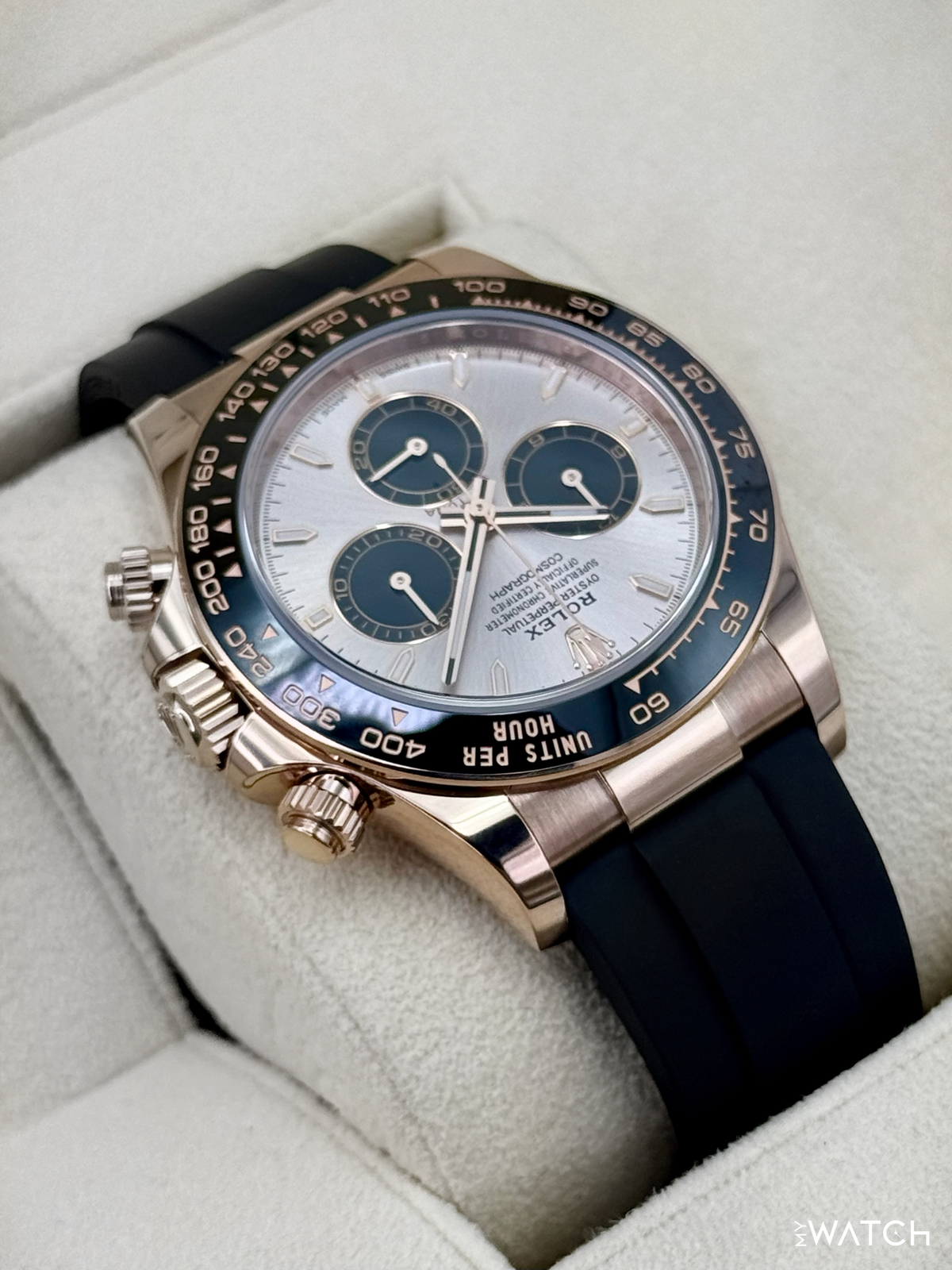 2025 Rolex Daytona 40mm 126515LN Rose Gold Oysterflex Sundust Dial