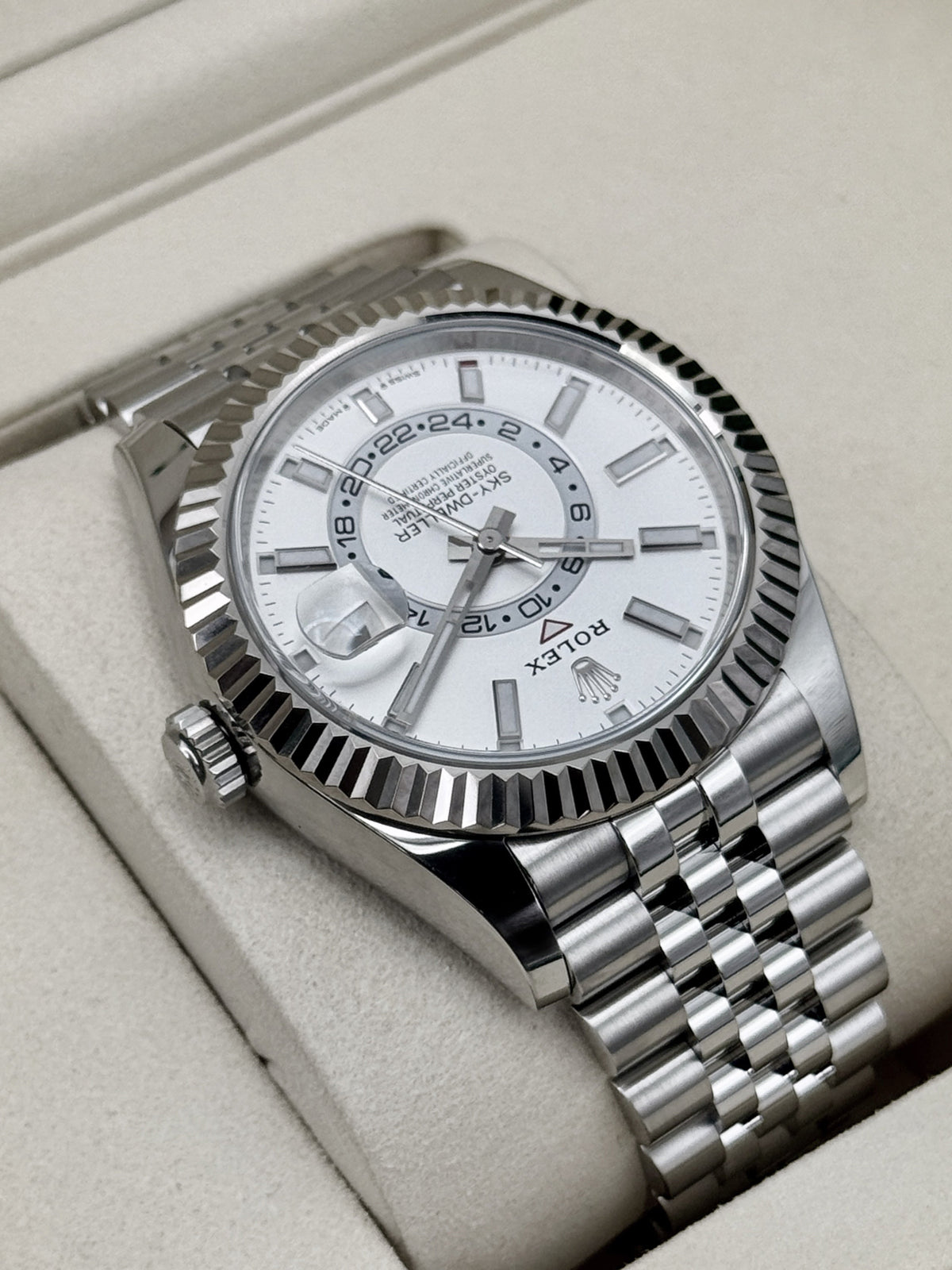 NEW 2026 Rolex Sky-Dweller 42mm 336934 Stainless Steel Jubilee White Dial