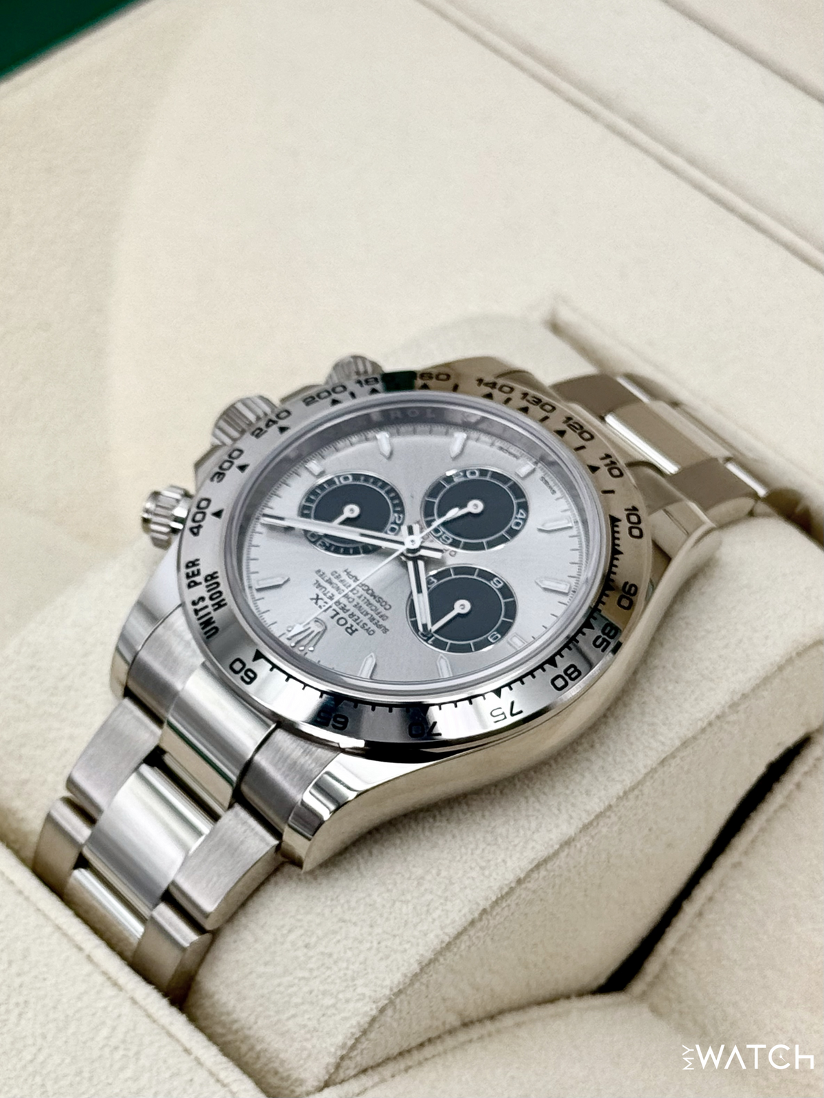 2025 Rolex Daytona 40mm 126509 White Gold Silver Ghost Dial