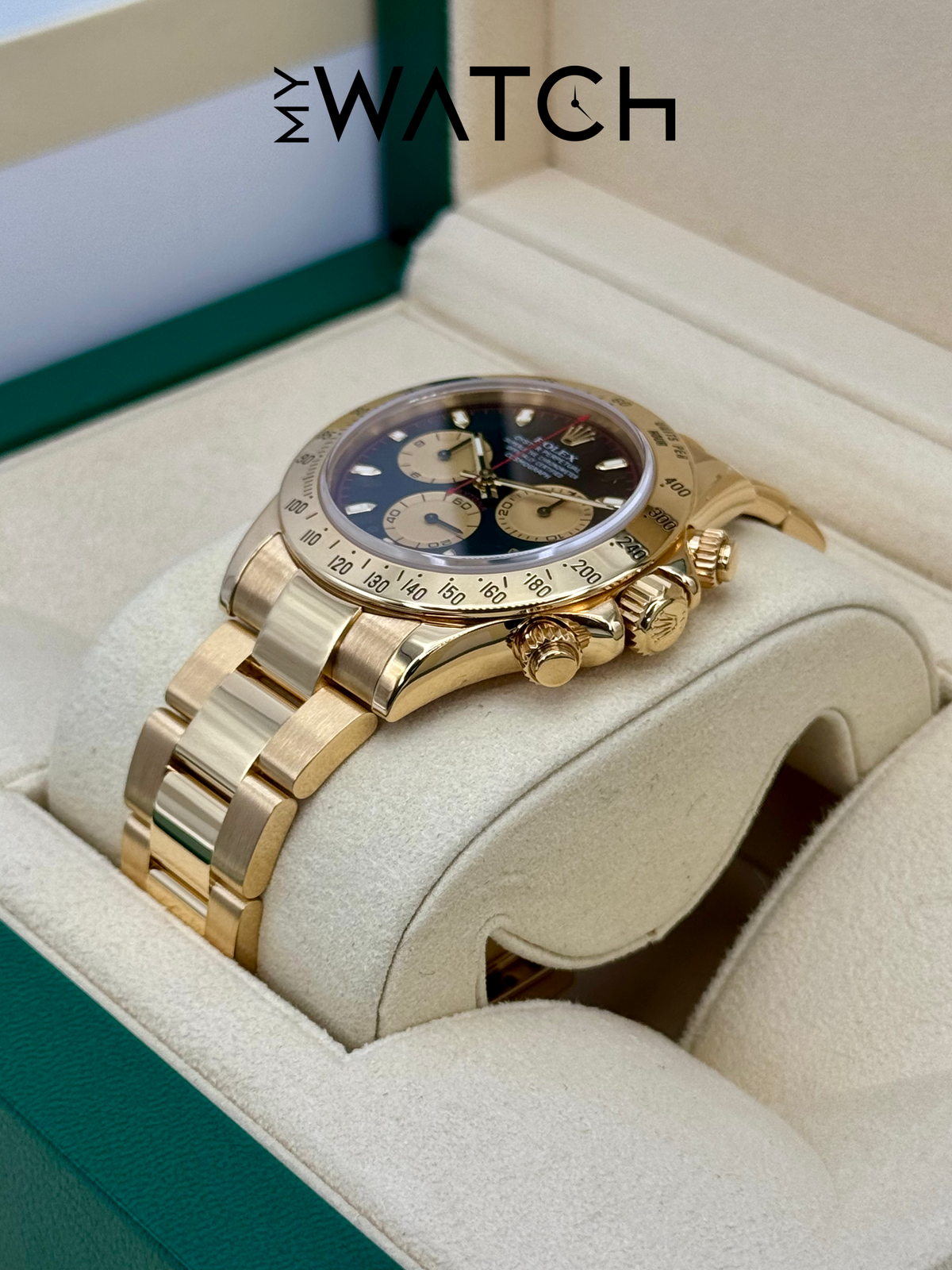 2000 Rolex Daytona "Paul Newman" 40mm 116528 Yellow Gold Black Dial