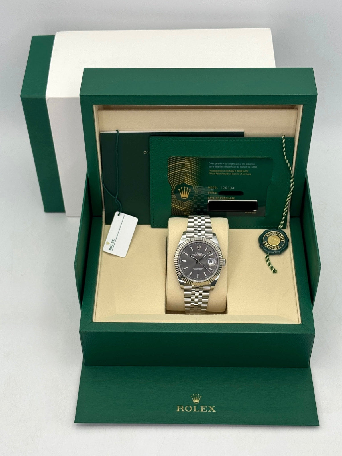 NEW 2026 Rolex Datejust 41mm 126334 Stainless Steel Jubilee Rhodium Dial (STICKERED)