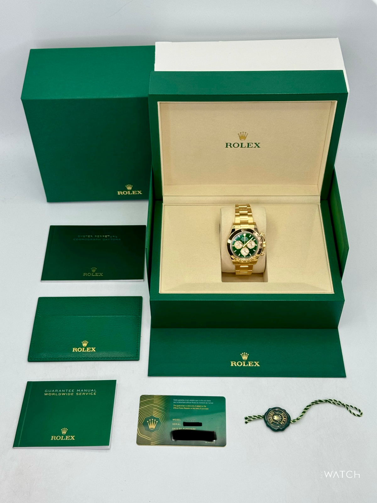 NEW 2025 Rolex Daytona "John Mayer" 40mm 126508 Yellow Gold Green Dial (STICKERED)