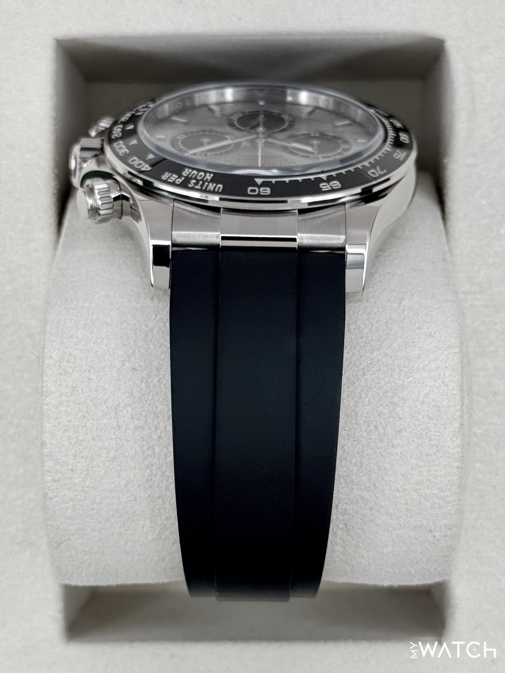 2025 Rolex Daytona 40mm 126519LN White Gold Oysterflex Silver Ghost Dial