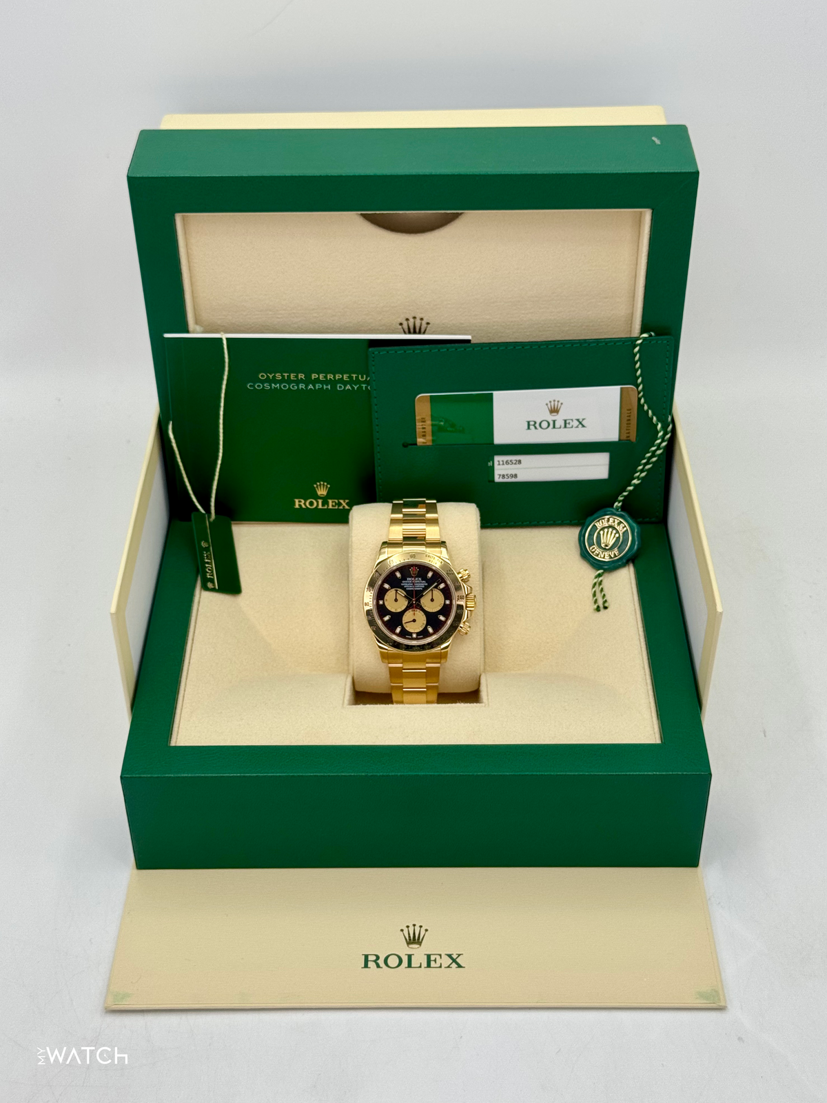 2015 Rolex Daytona "Paul Newman" 40mm 116528 Yellow Gold Black Dial