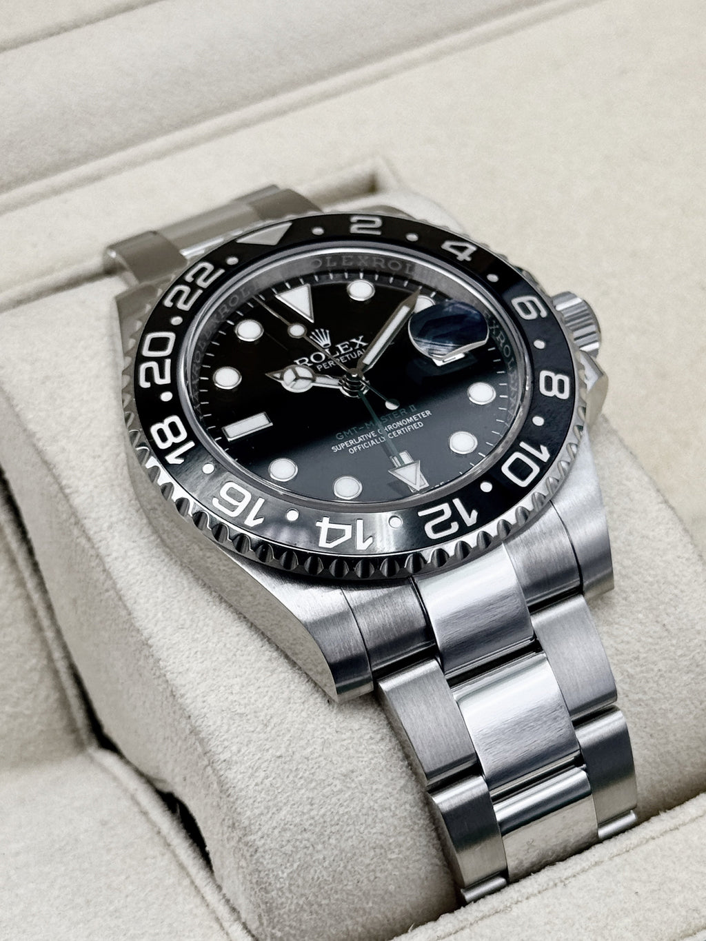 2017 Rolex GMT-Master II 40mm 116710LN Stainless Steel Black Dial