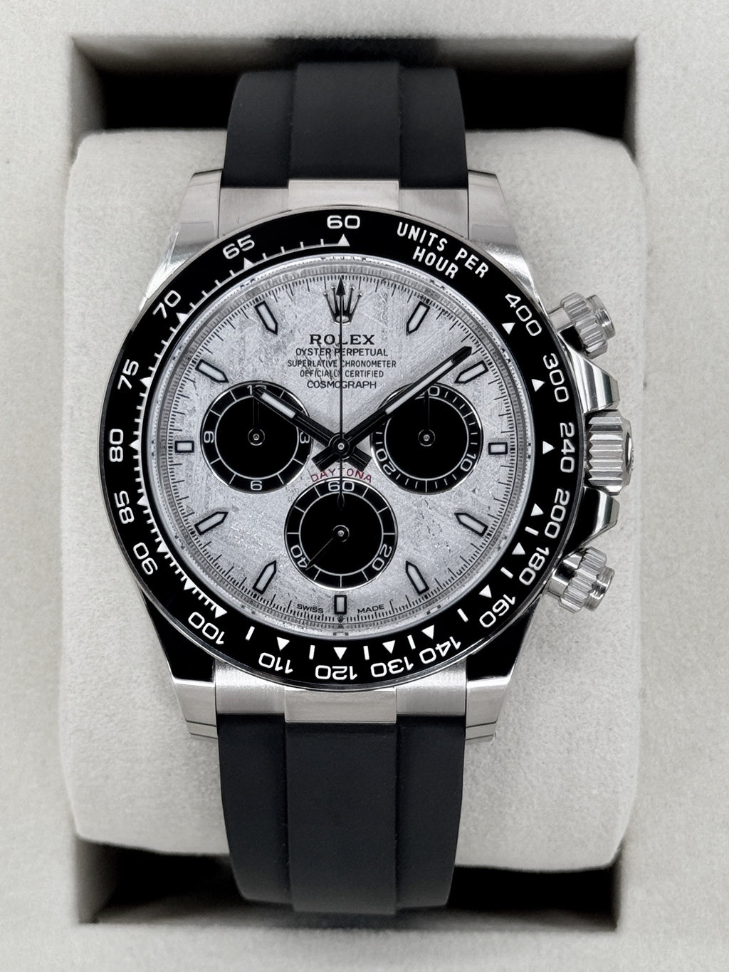NEW 2026 Rolex Daytona 40mm 126519LN White Gold Oysterflex Meteorite Dial