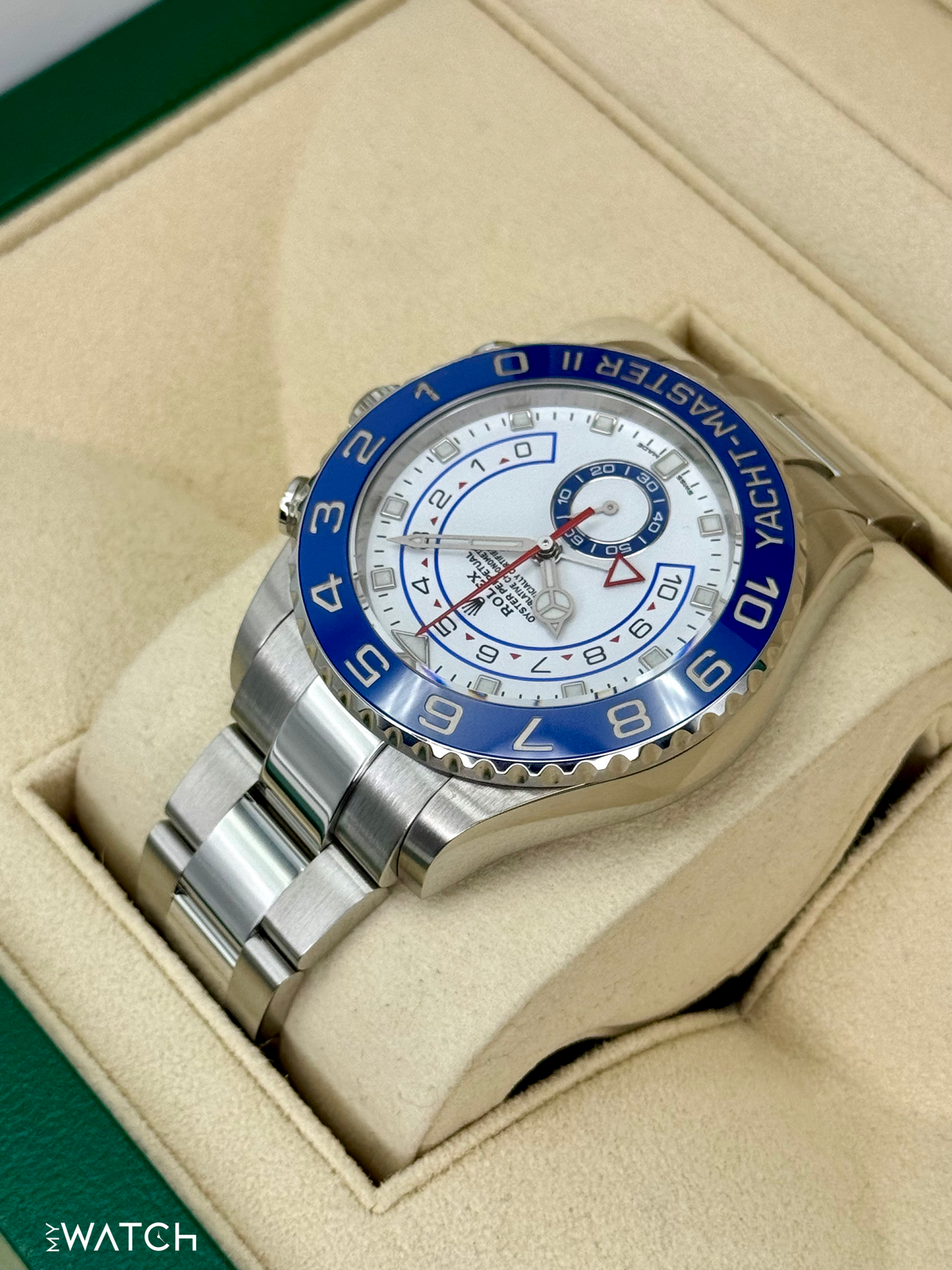 2021 Rolex Yacht-Master II 44mm 116680 Stainless Steel White Dial